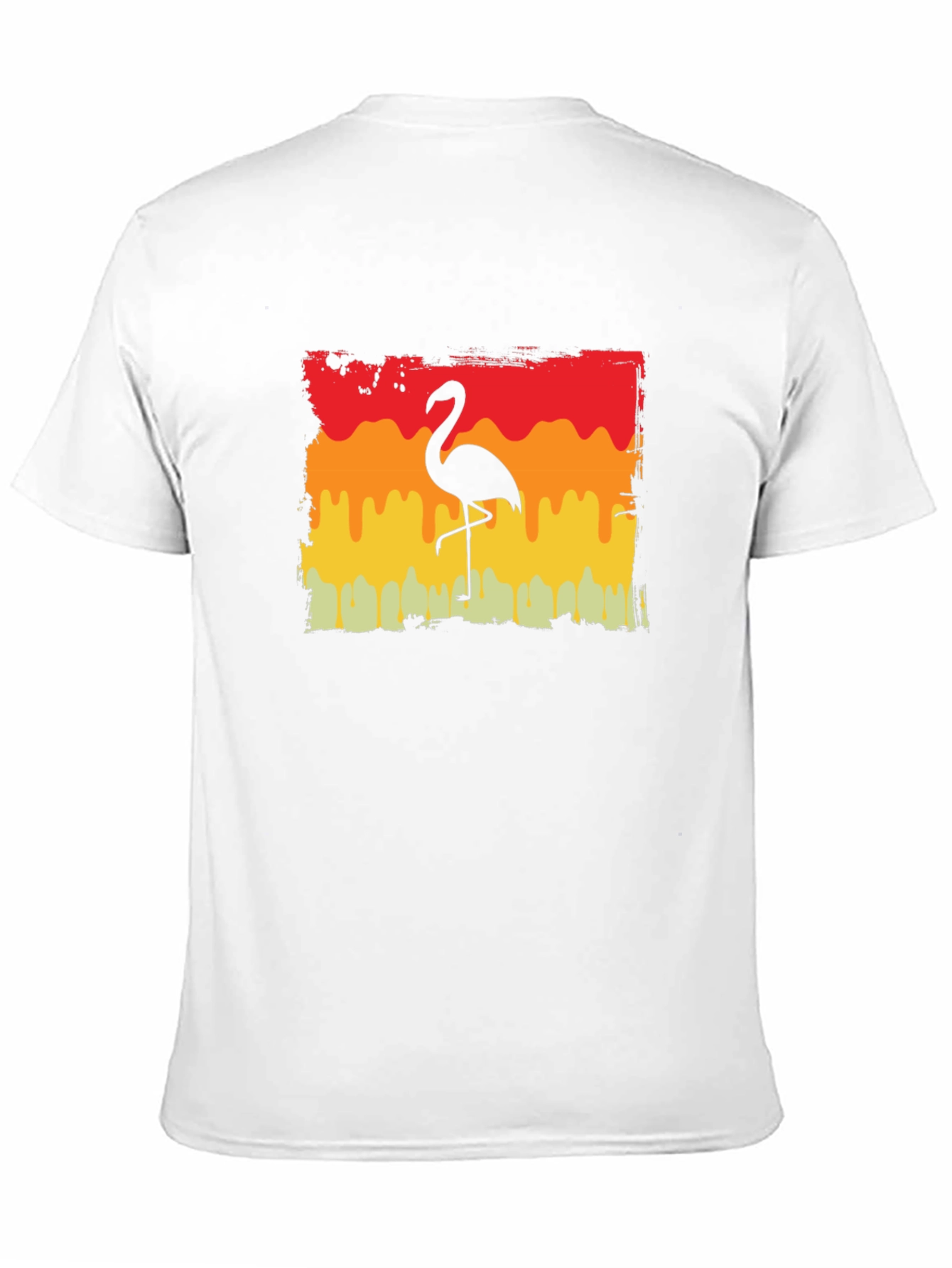 Retro Flamingo Graphic Tee - Black T-Shirt