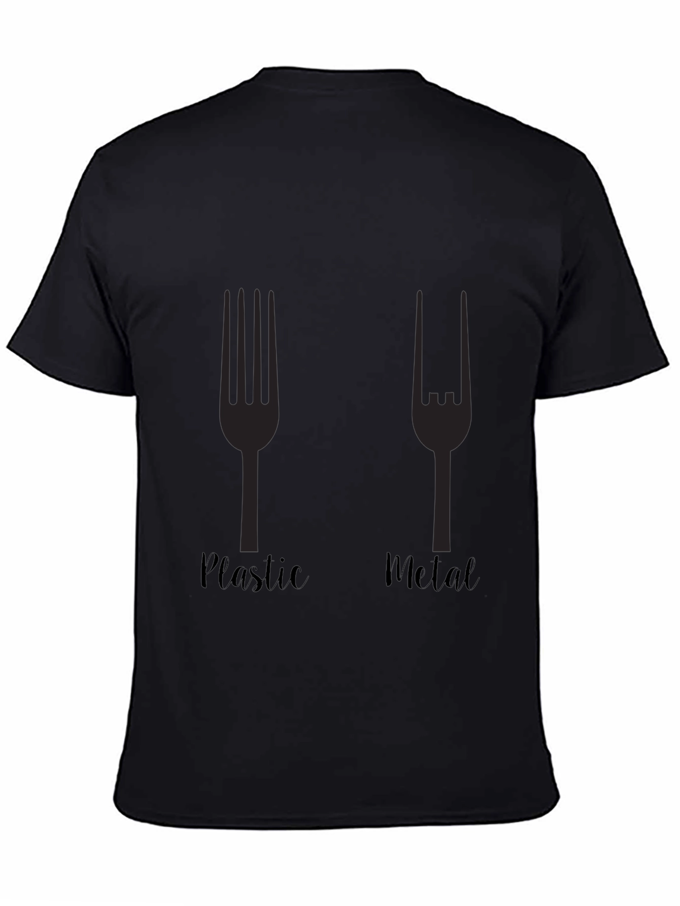 Plastic Metal Fork Graphic T-Shirt