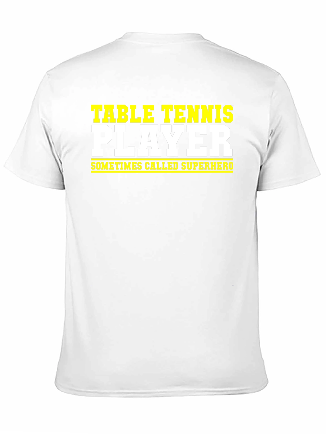 Table Tennis Player Superhero Graphic Tee
