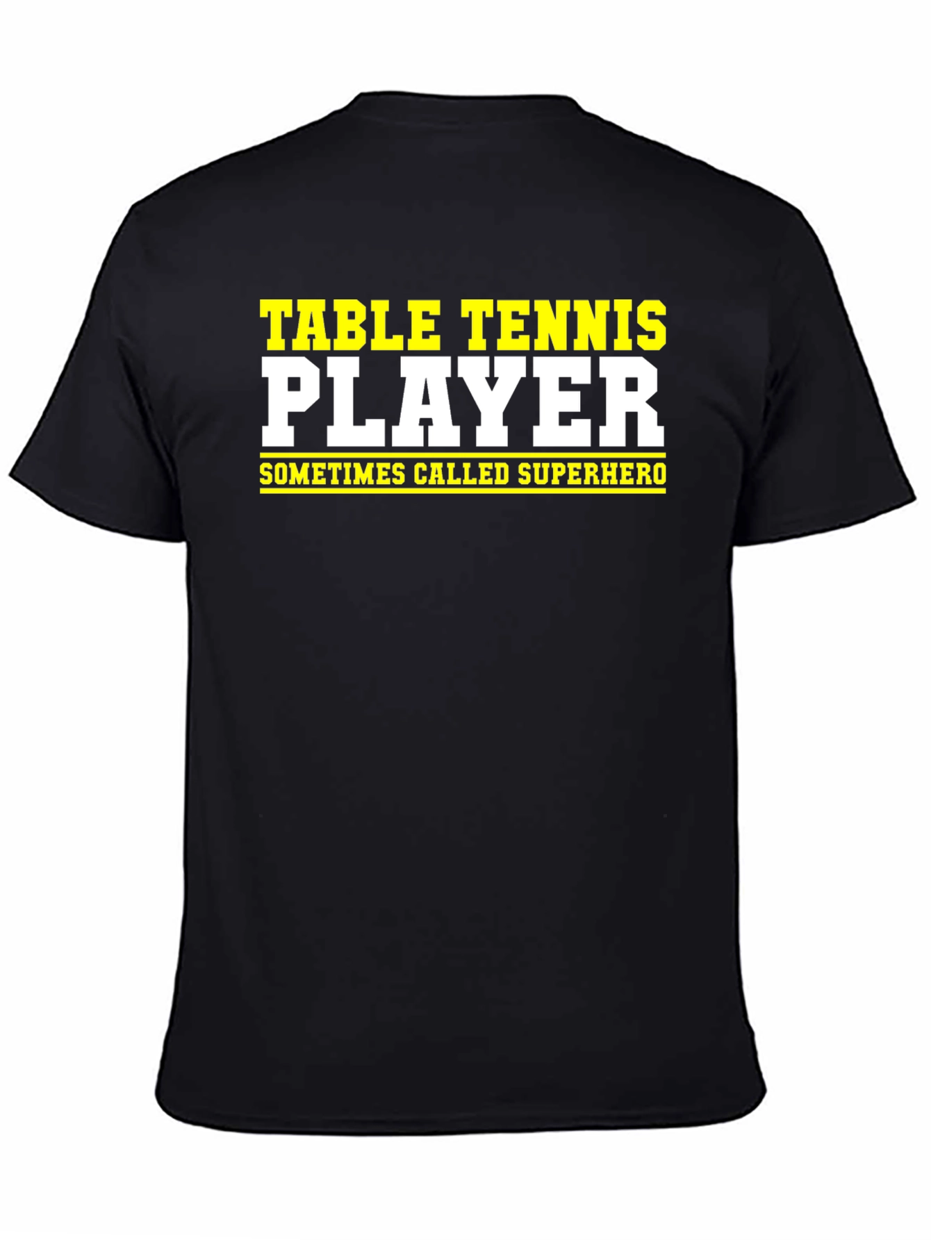 Table Tennis Player Superhero Graphic Tee