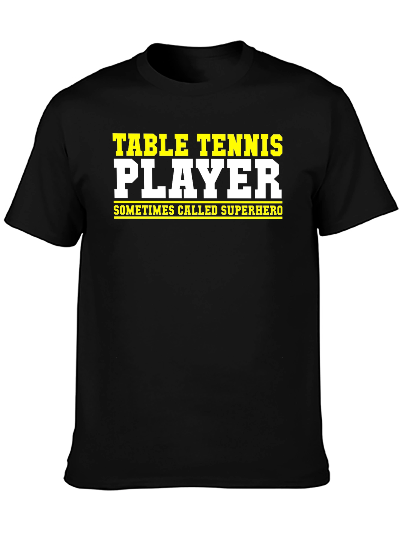Table Tennis Player Superhero Graphic Tee