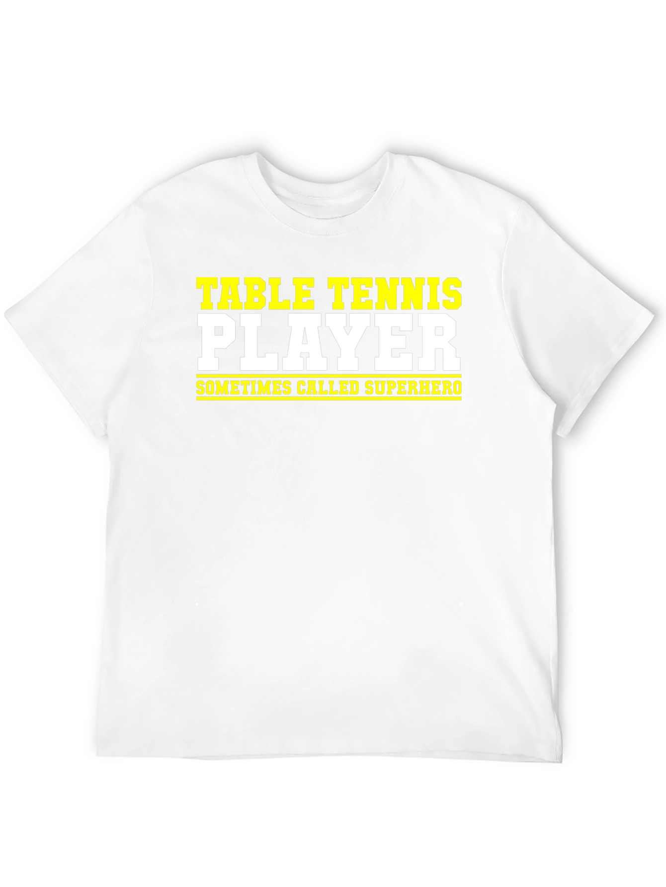 Table Tennis Player Superhero Graphic Tee