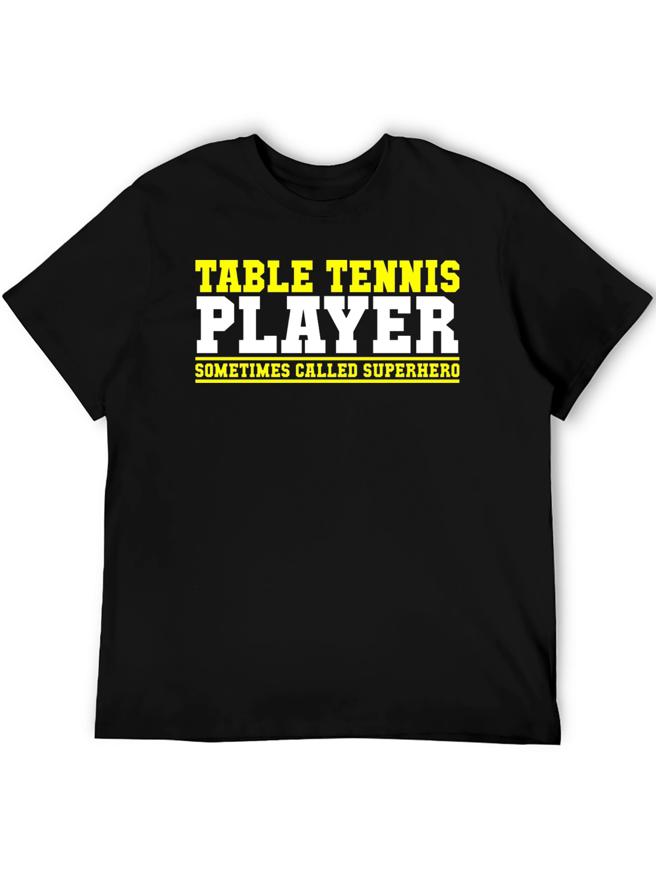 Table Tennis Player Superhero Graphic Tee