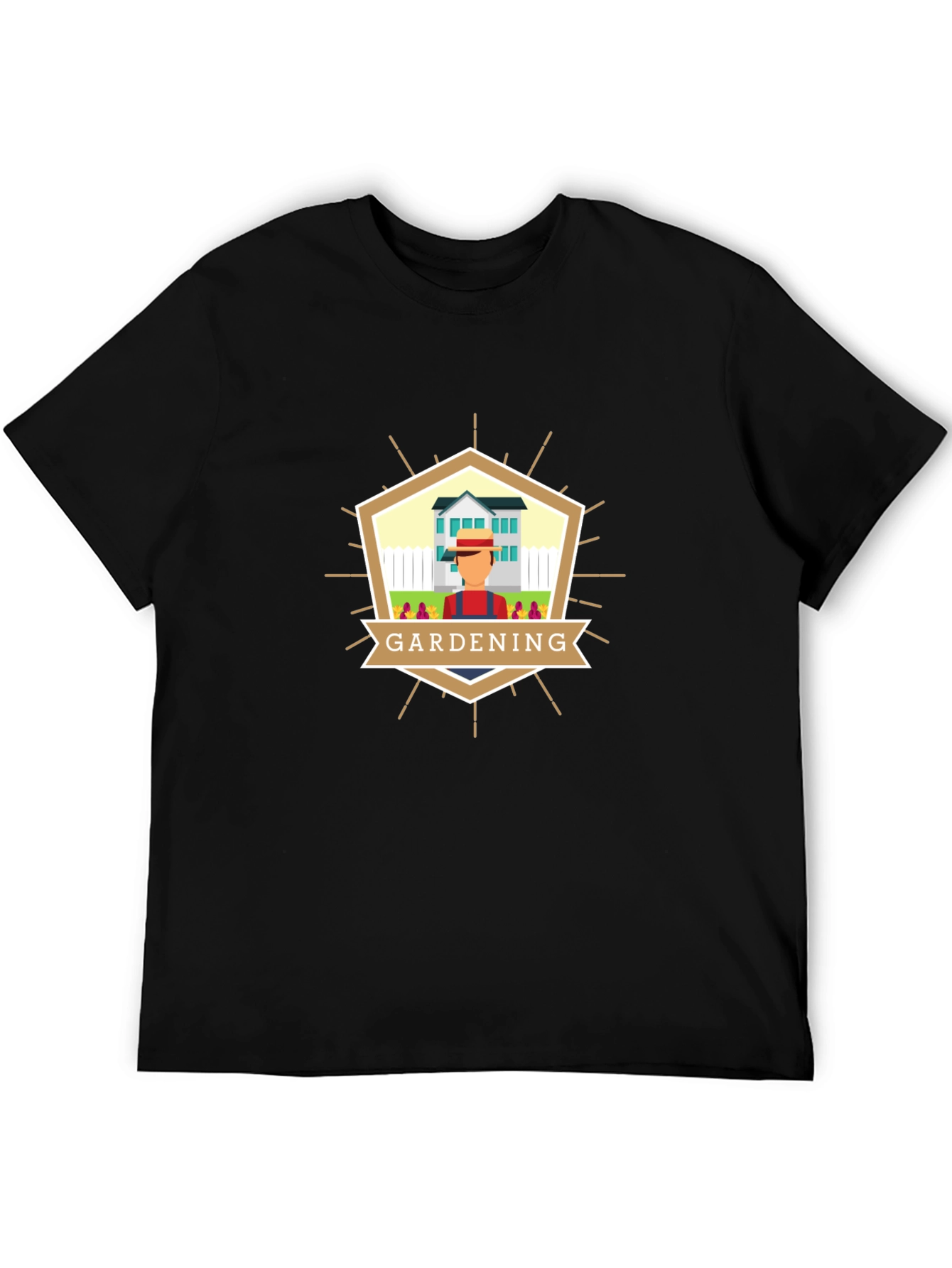 Gardening Graphic Tee - Unisex Black T-Shirt