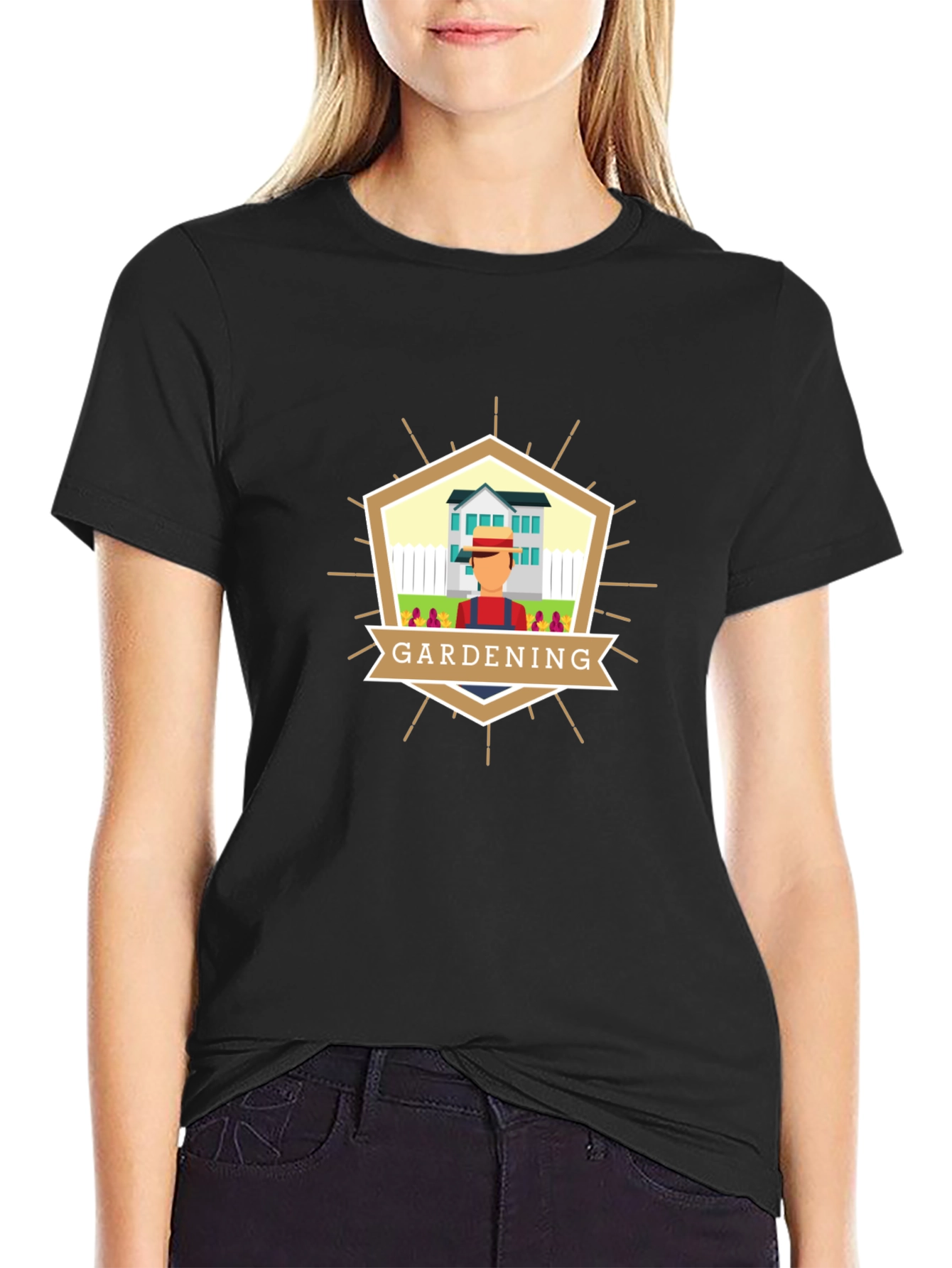 Gardening Graphic Tee - Unisex Black T-Shirt