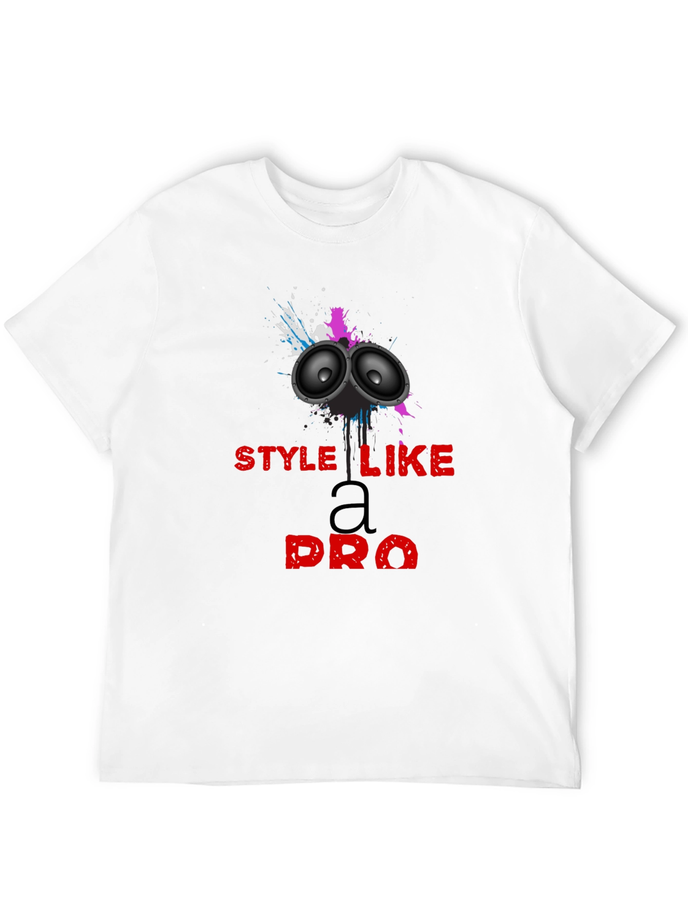 Style Like a Pro Black Graphic Tee