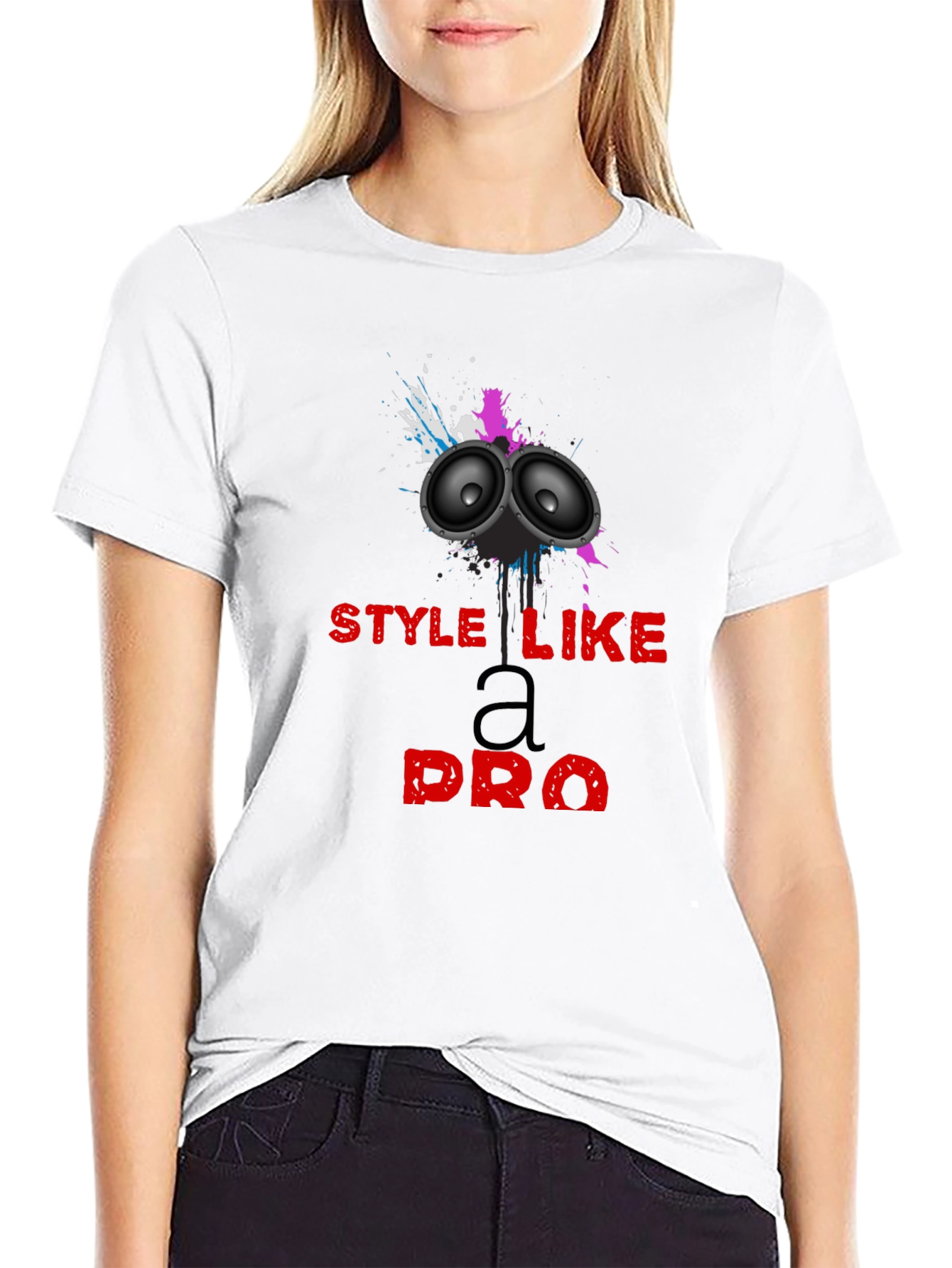 Style Like a Pro Black Graphic Tee