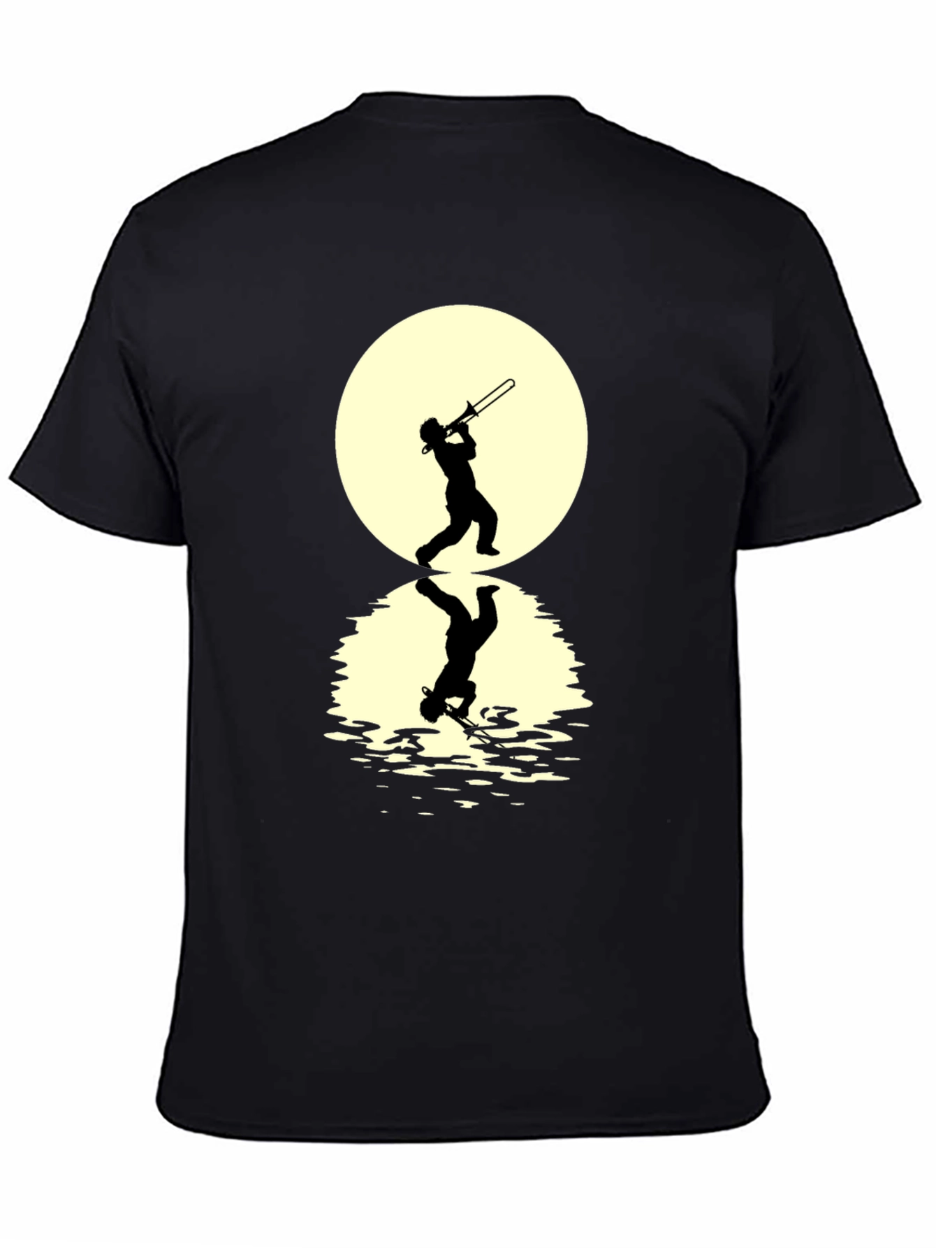 Trombone Player Reflection Graphic Tee
