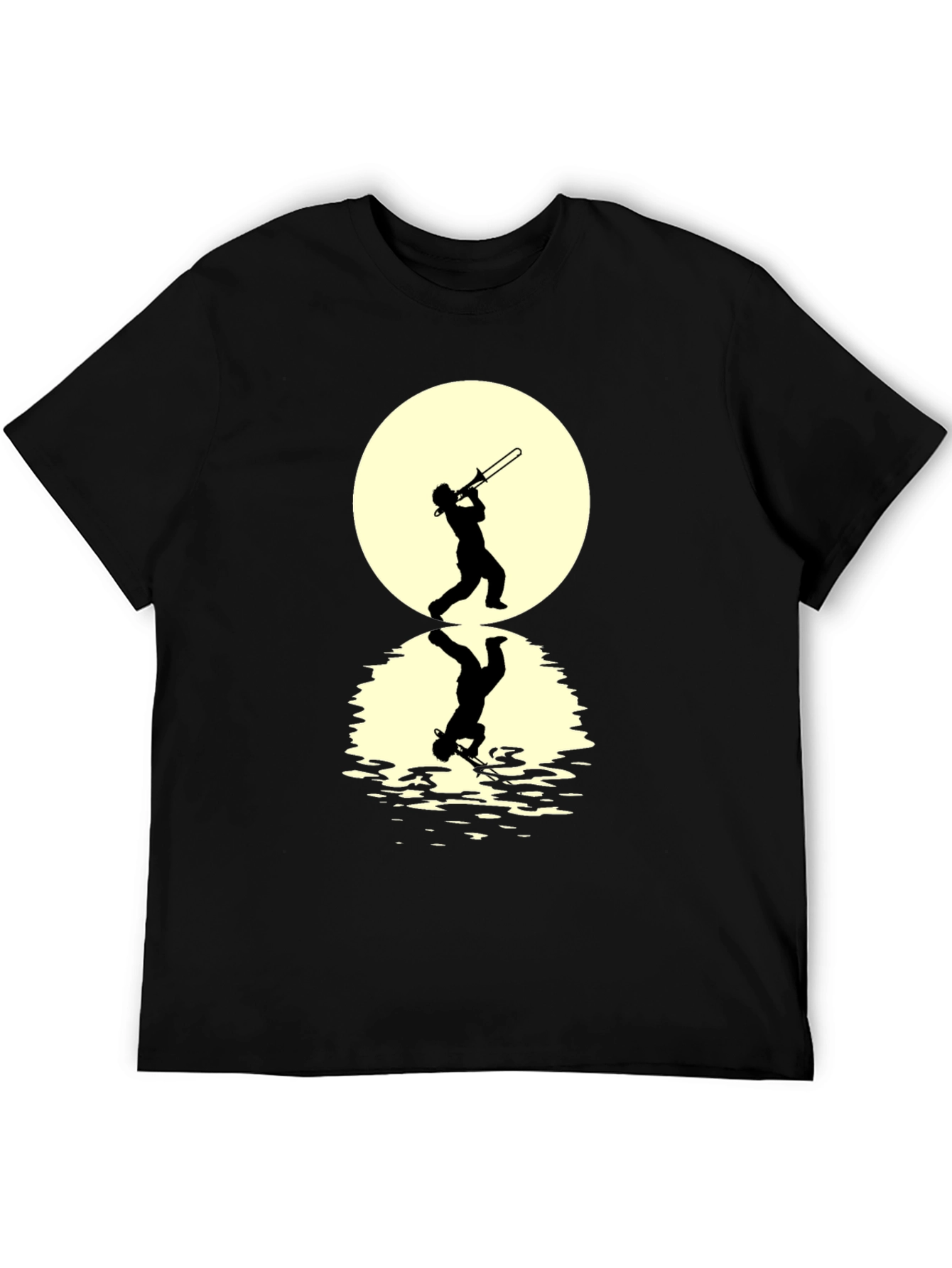 Trombone Player Reflection Graphic Tee