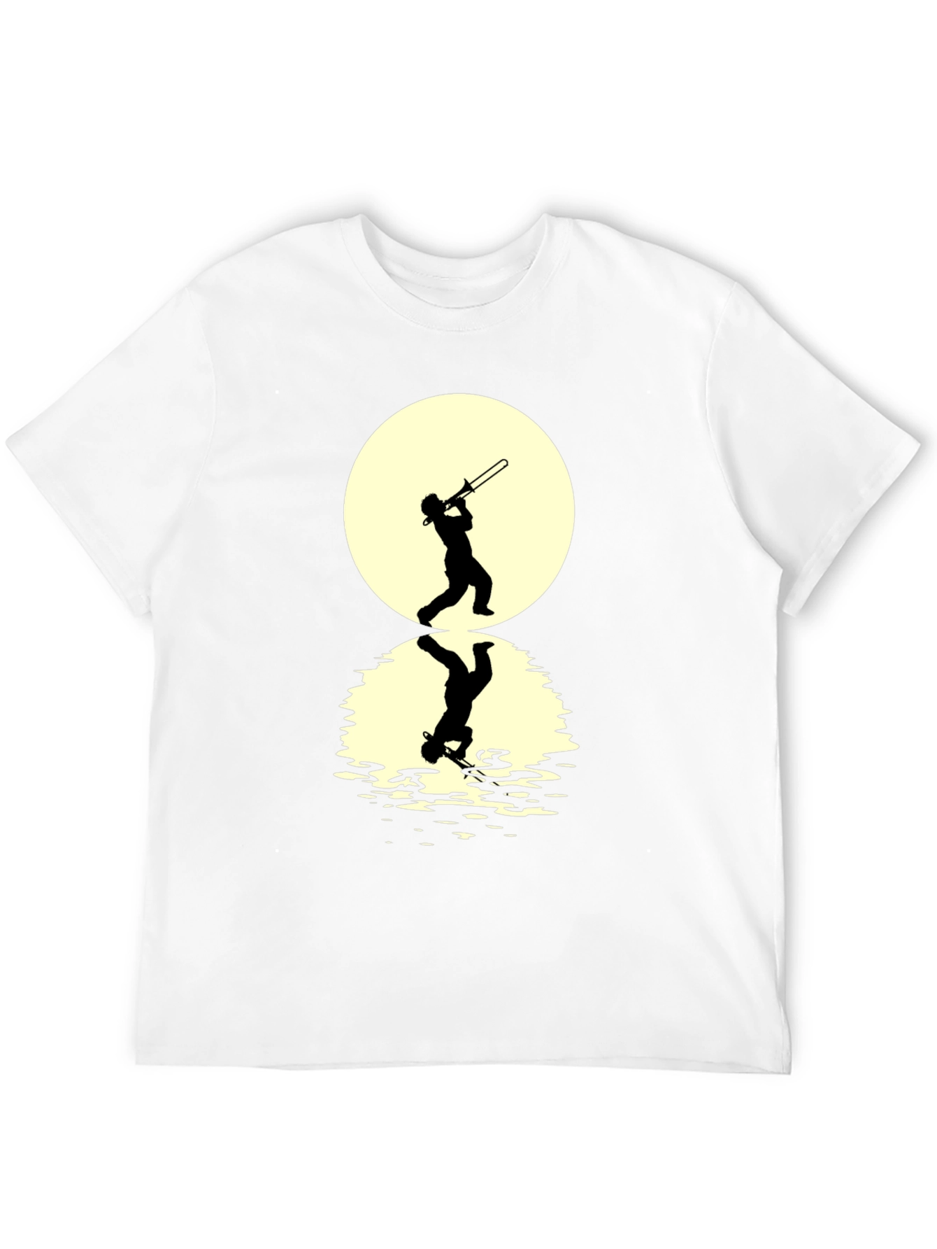 Trombone Player Reflection Graphic Tee