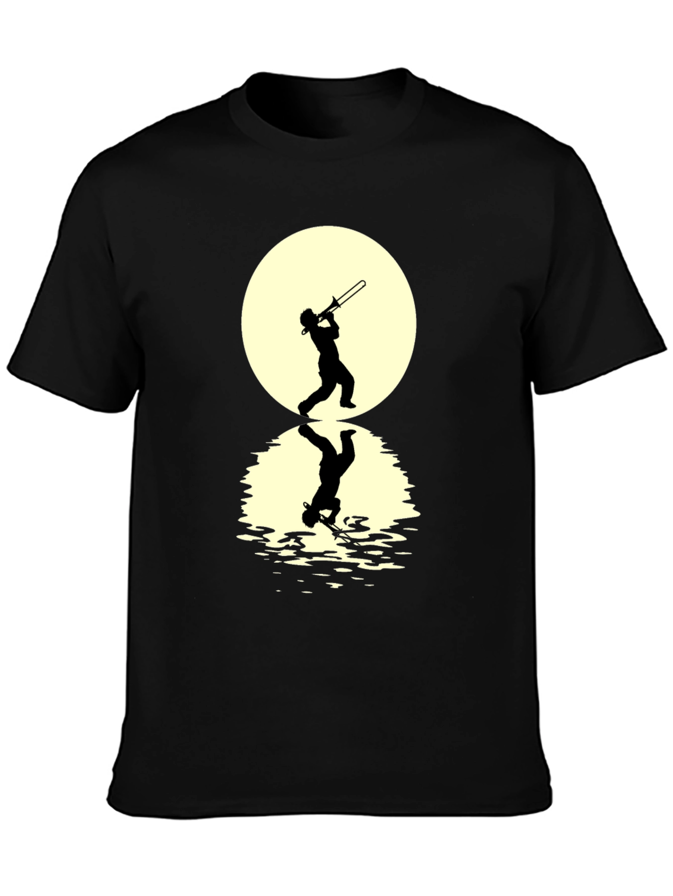 Trombone Player Reflection Graphic Tee