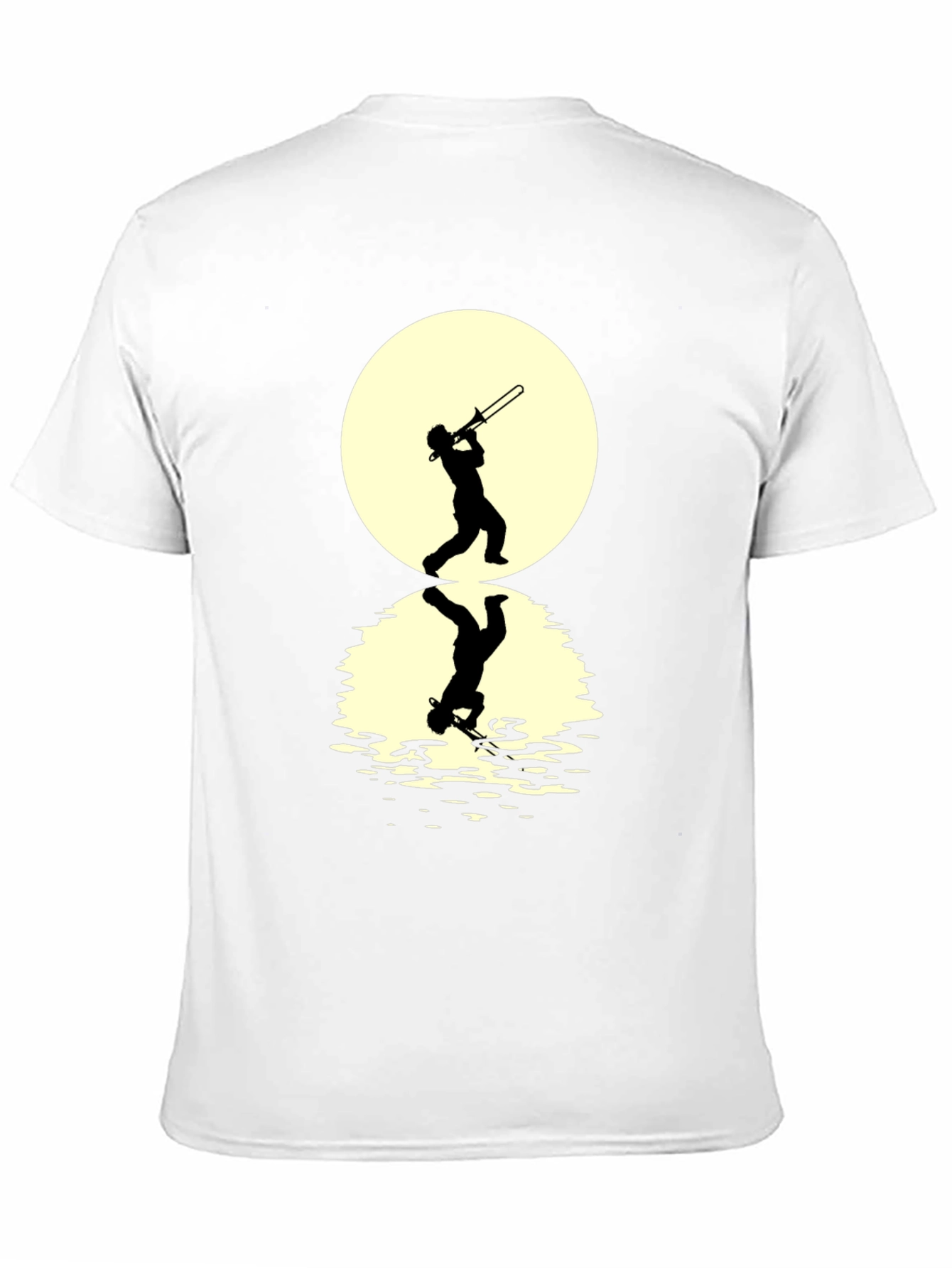 Trombone Player Reflection Graphic Tee
