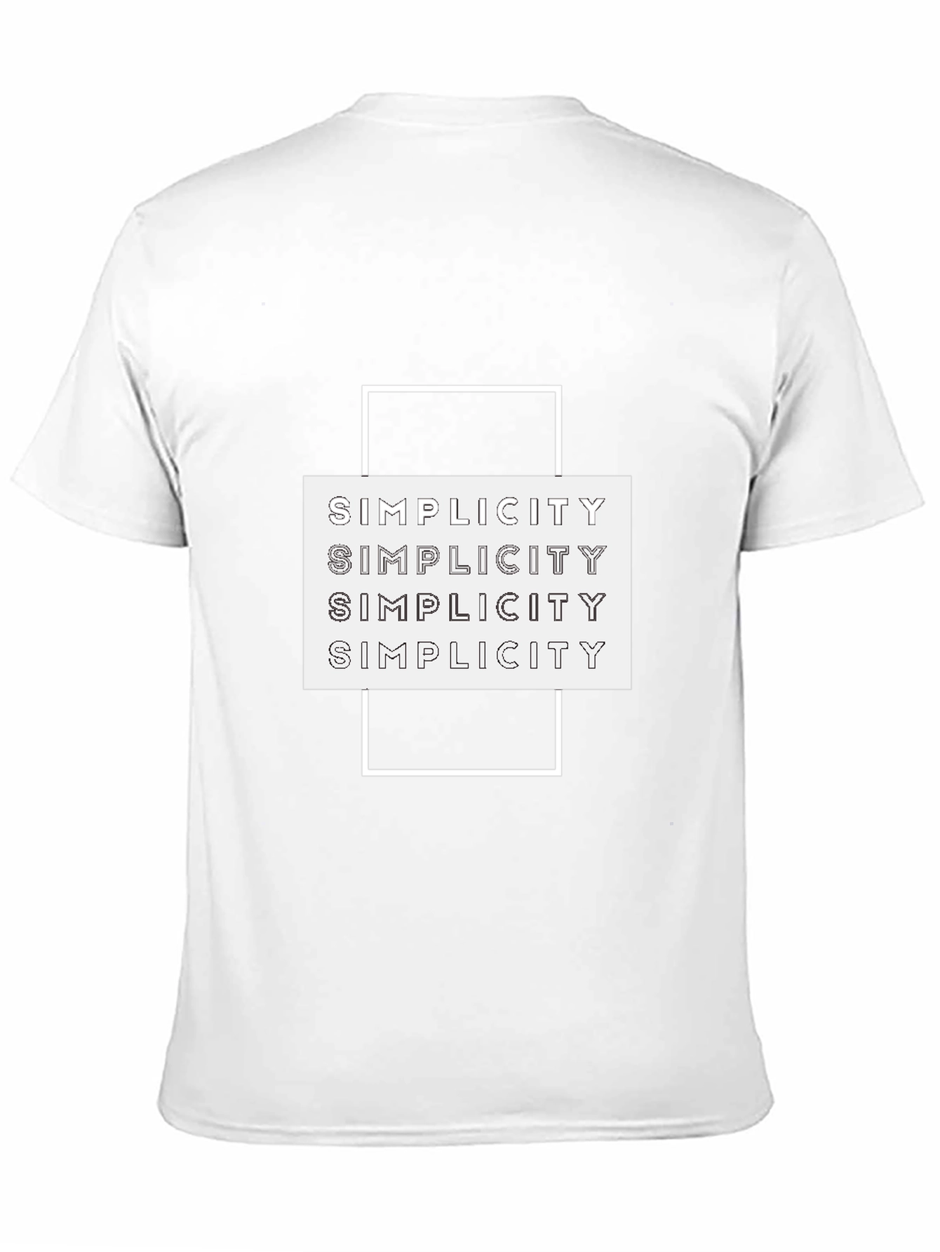 Simplicity Graphic Tee - Modern Minimalist Design