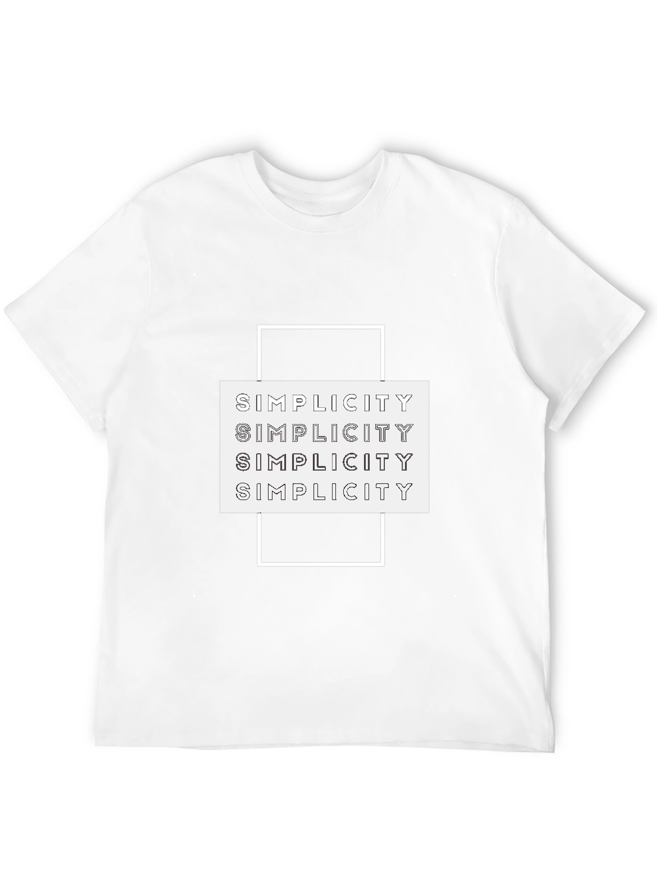 Simplicity Graphic Tee - Modern Minimalist Design