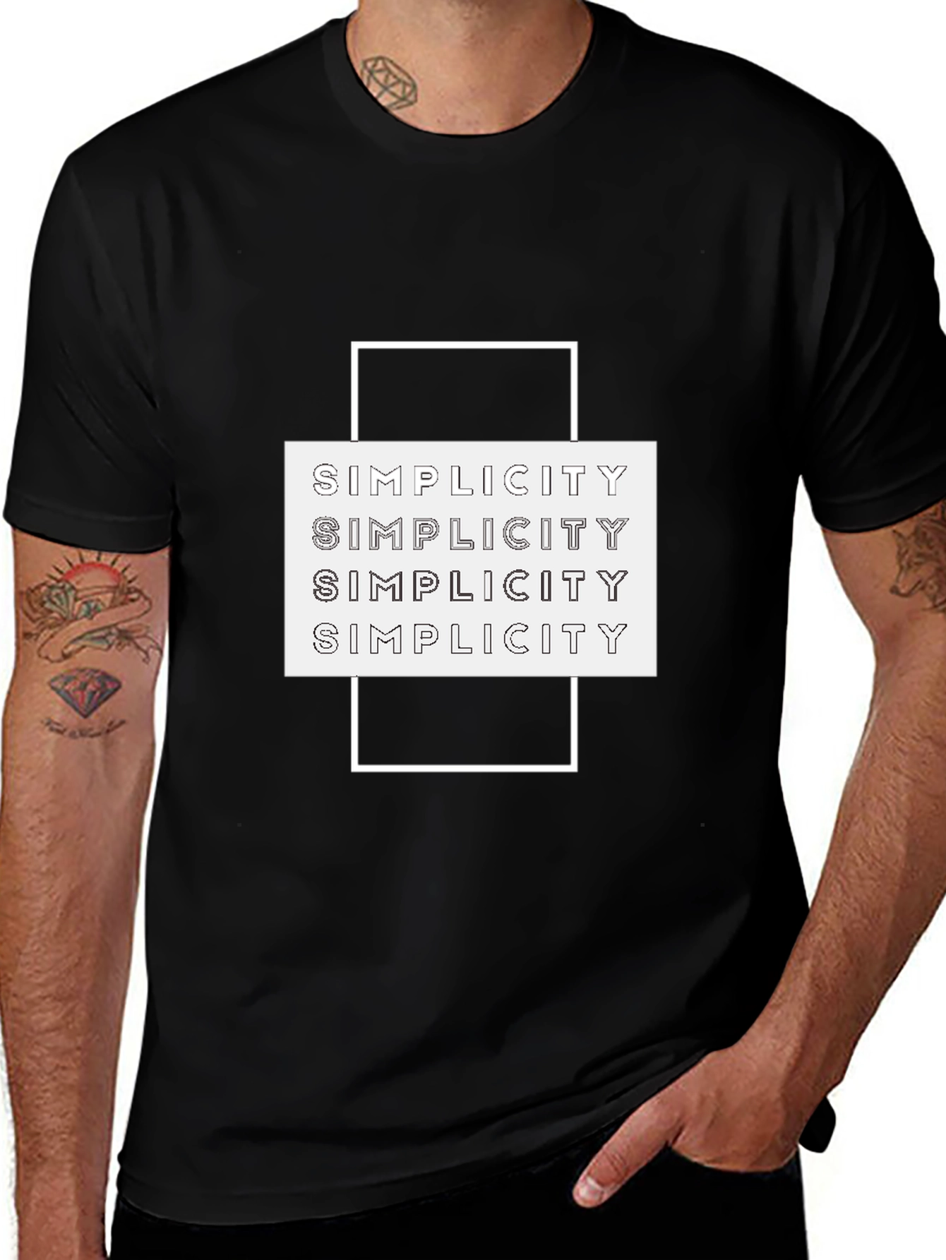 Simplicity Graphic Tee - Modern Minimalist Design