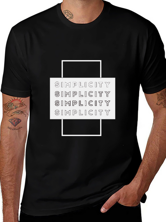 Simplicity Graphic Tee - Modern Minimalist Design
