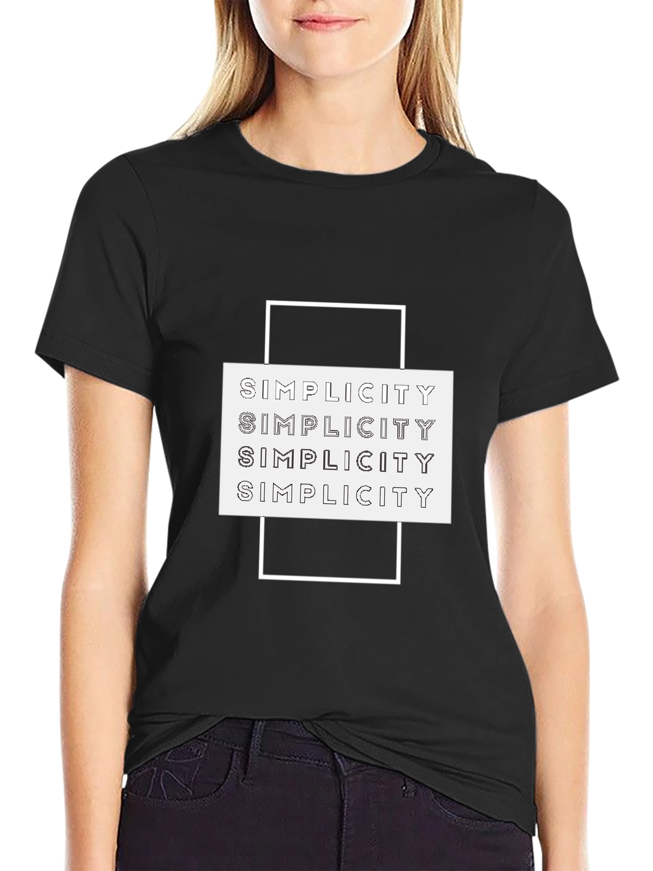 Simplicity Graphic Tee - Modern Minimalist Design