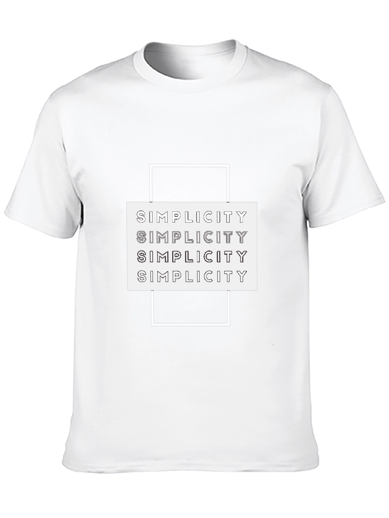 Simplicity Graphic Tee - Modern Minimalist Design