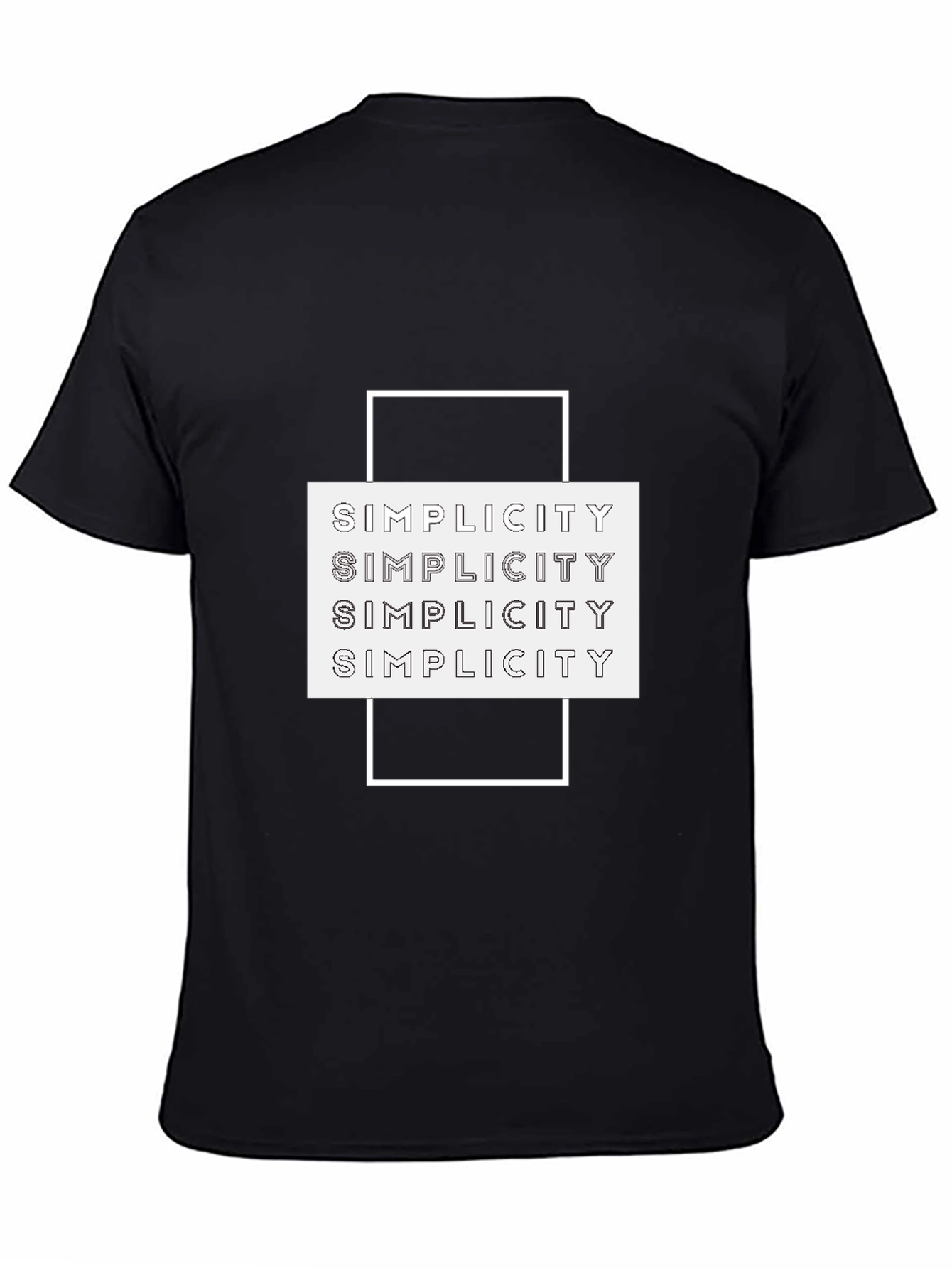 Simplicity Graphic Tee - Modern Minimalist Design