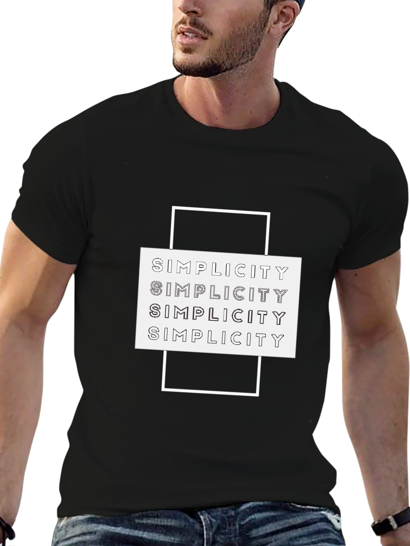 Simplicity Graphic Tee - Modern Minimalist Design