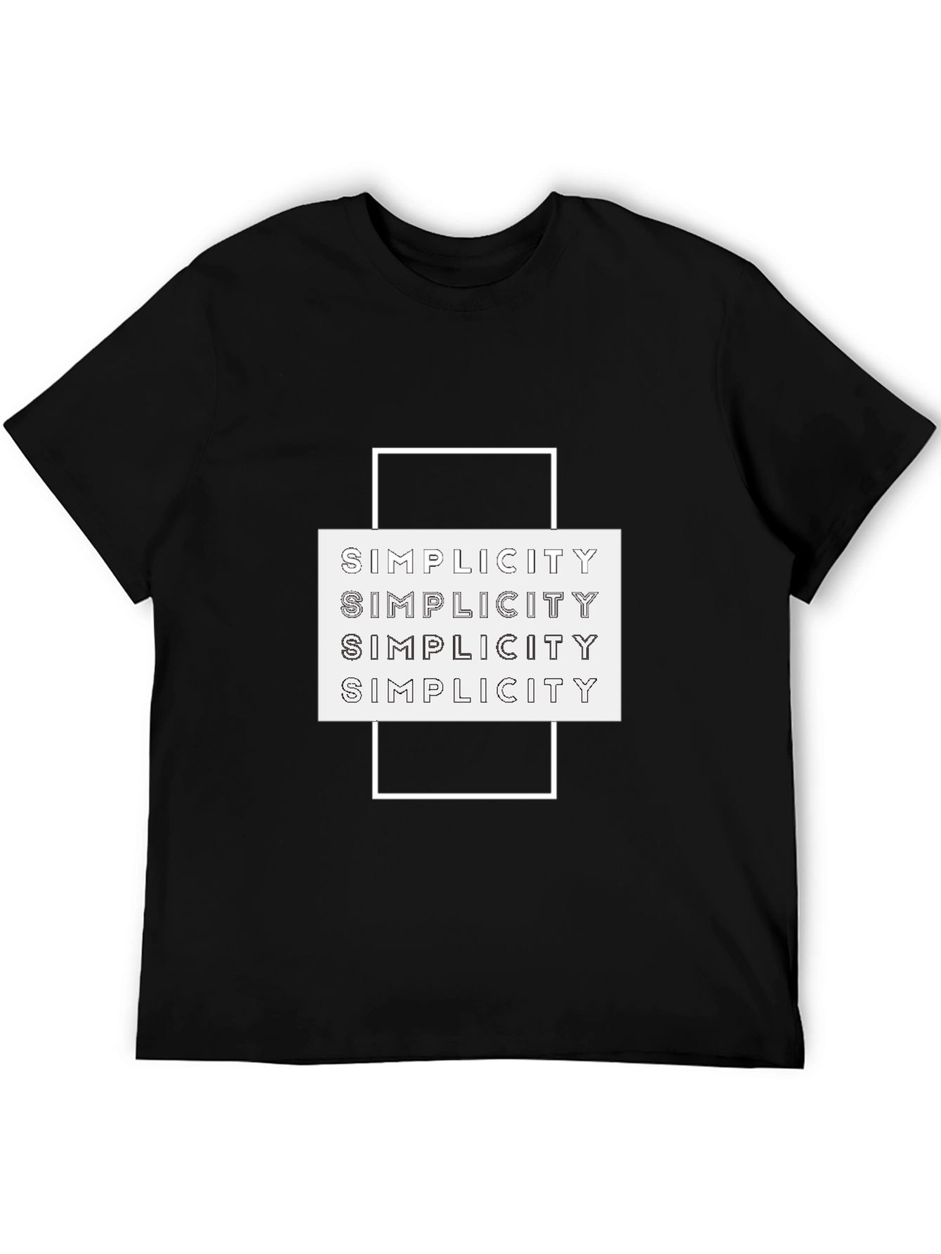 Simplicity Graphic Tee - Modern Minimalist Design