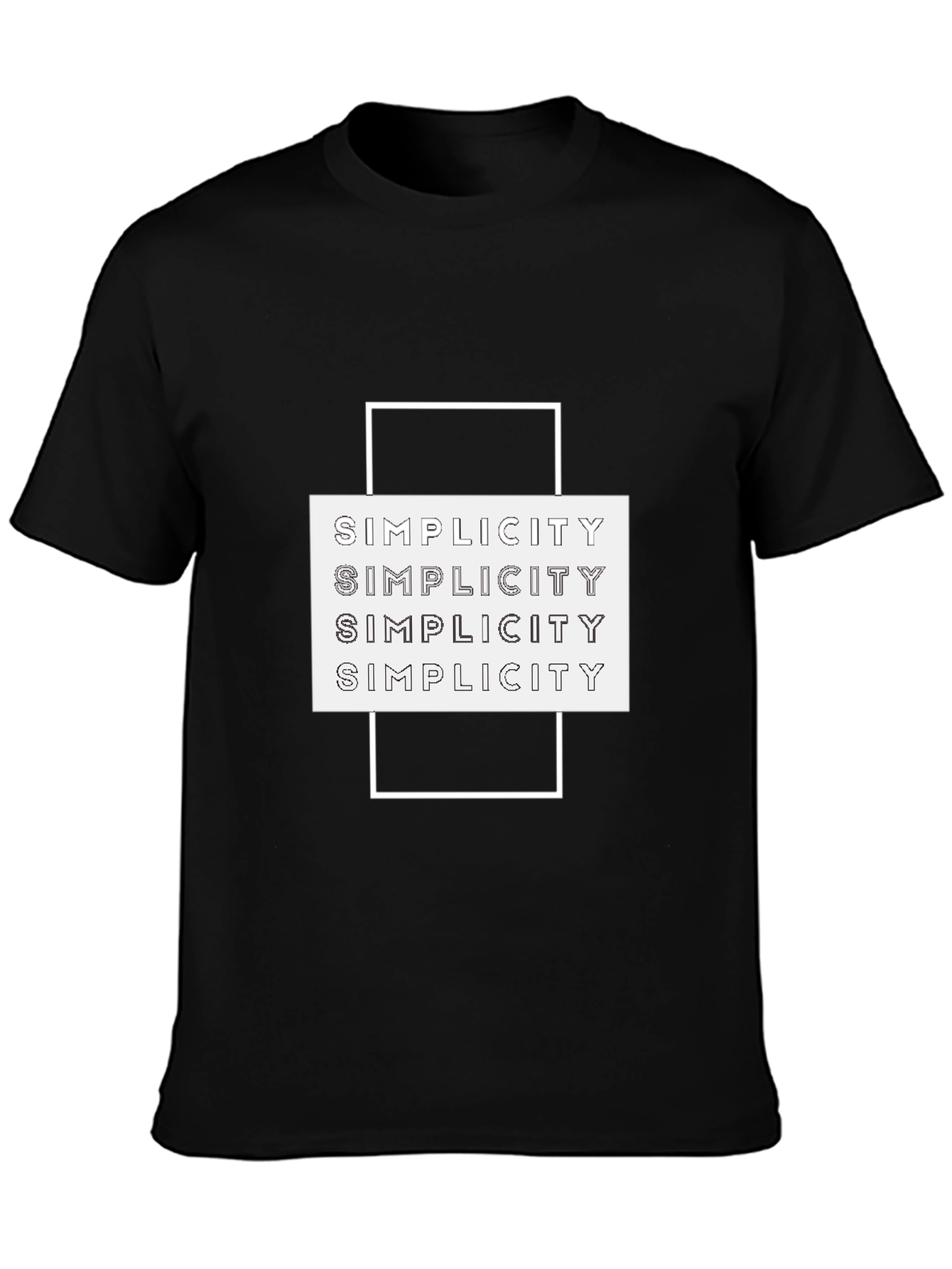 Simplicity Graphic Tee - Modern Minimalist Design