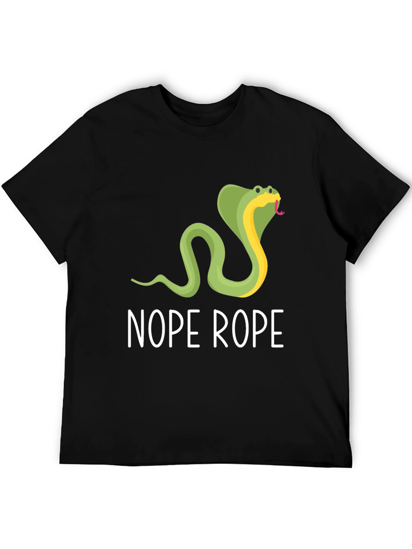 Nope Rope Graphic Tee - Funny Snake T-Shirt