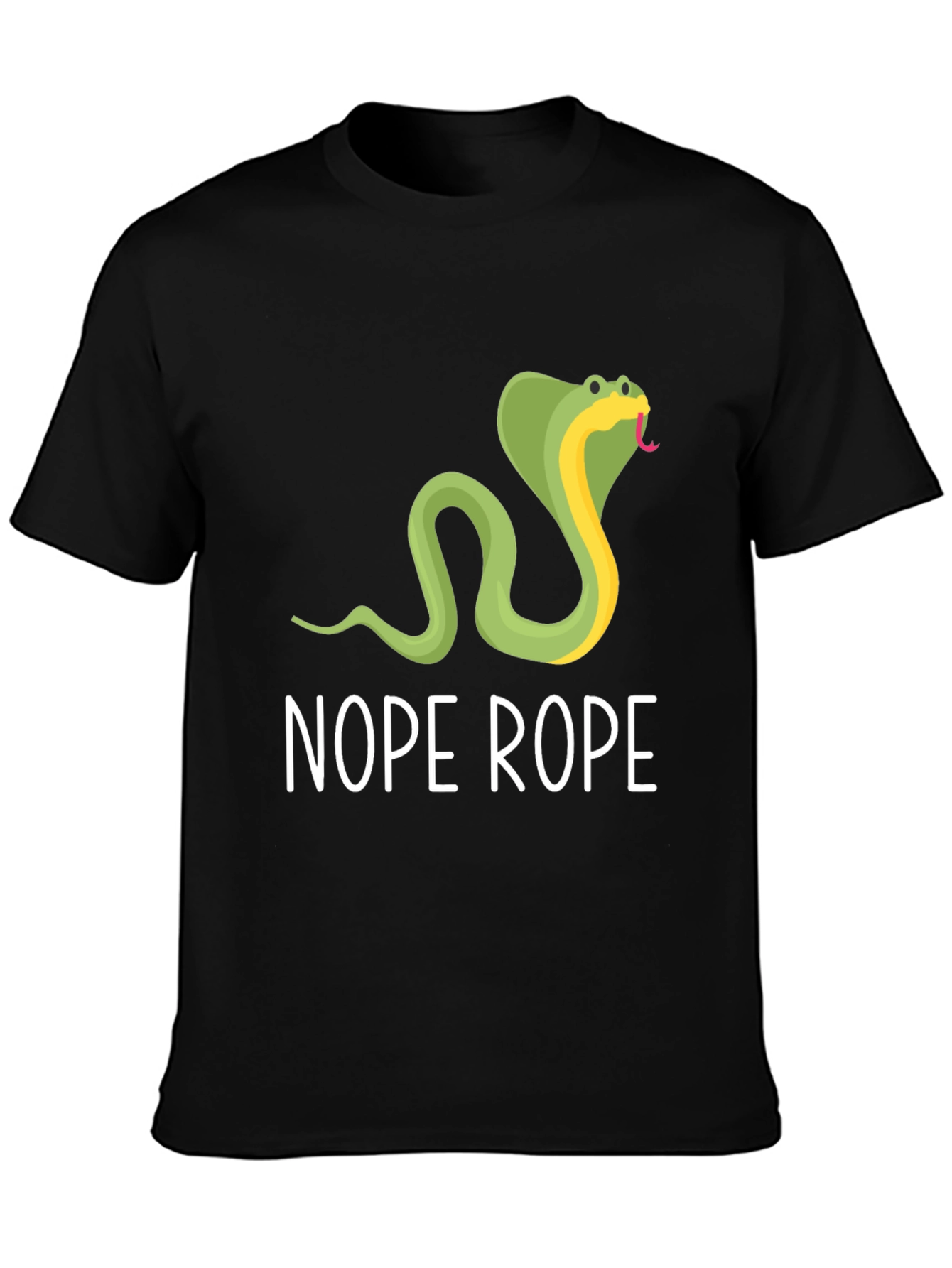 Nope Rope Graphic Tee - Funny Snake T-Shirt