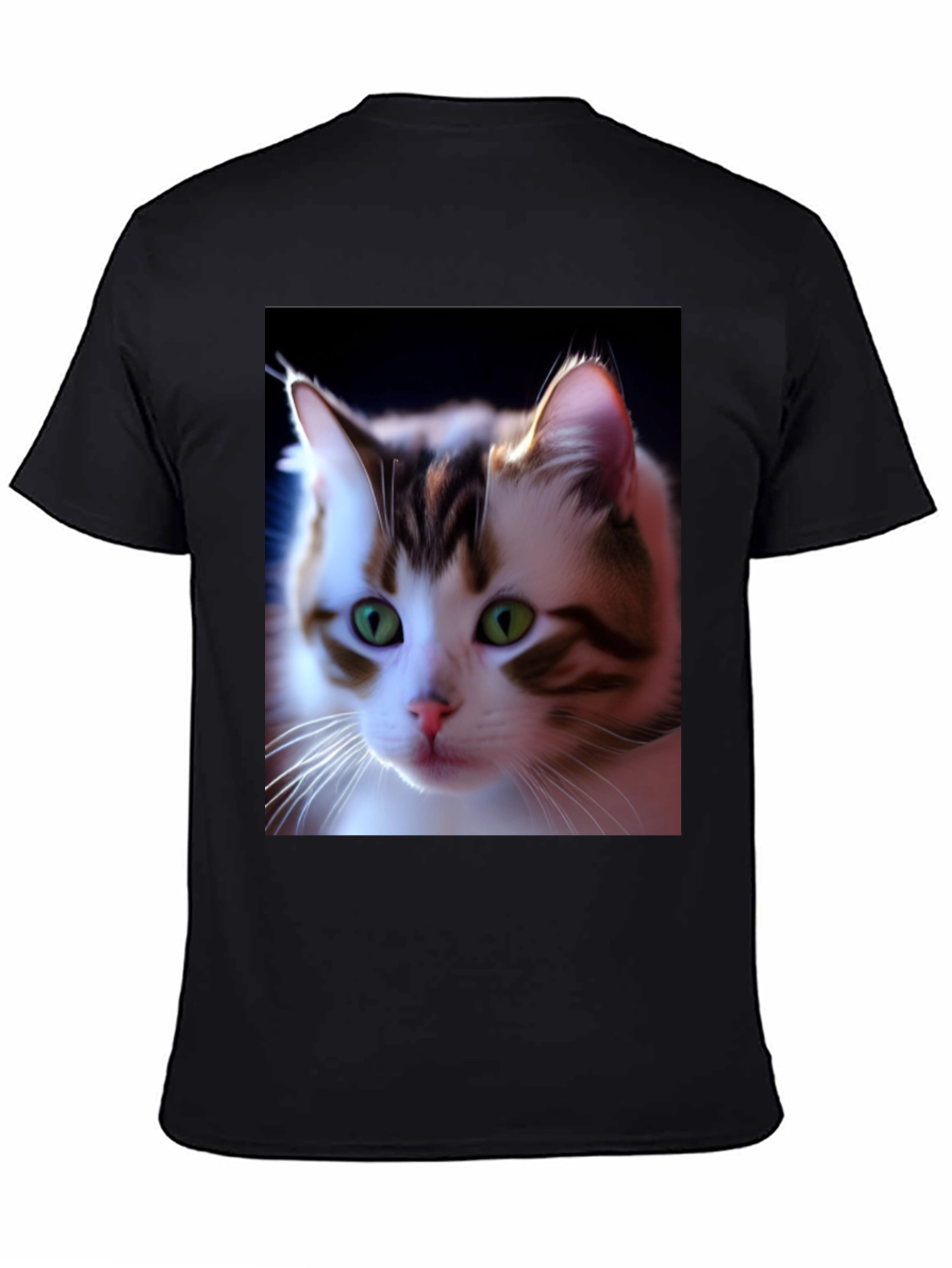 Cat Portrait Graphic Tee - Unique Style!