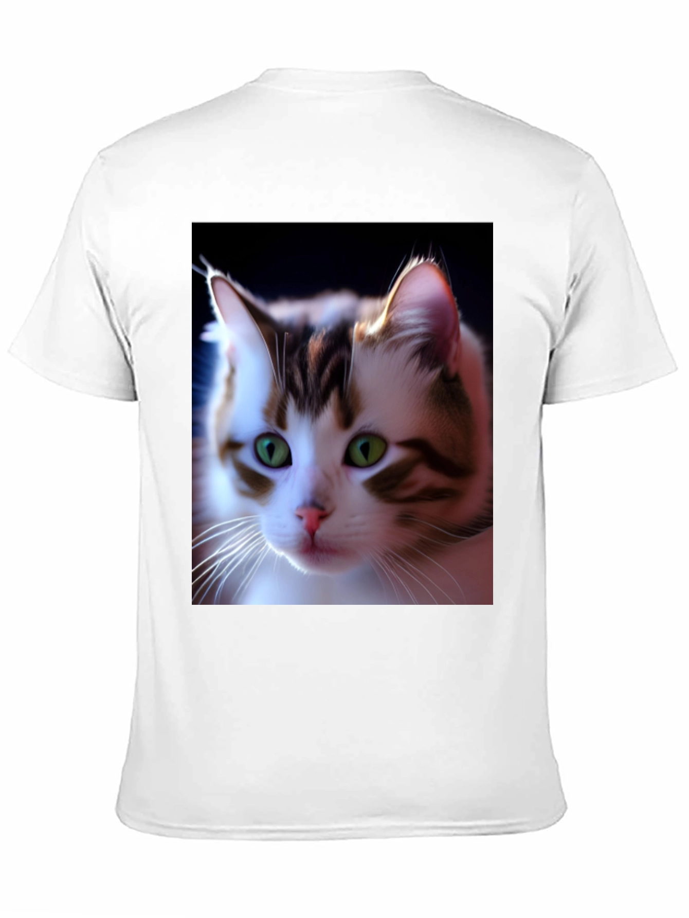 Cat Portrait Graphic Tee - Unique Style!