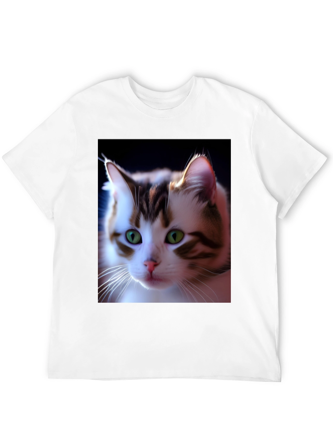 Cat Portrait Graphic Tee - Unique Style!