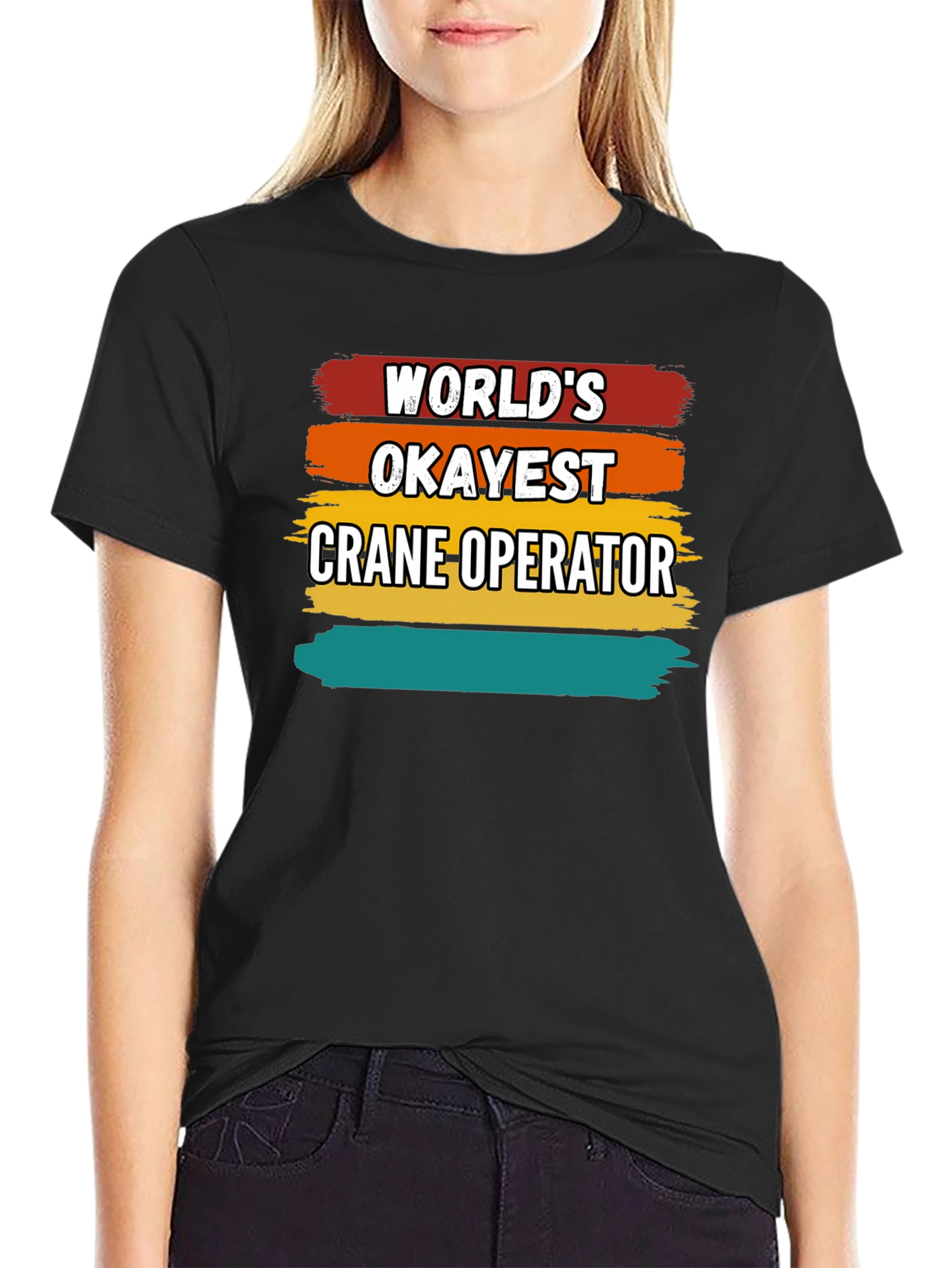 Worlds Okayest Crane Operator T-Shirt