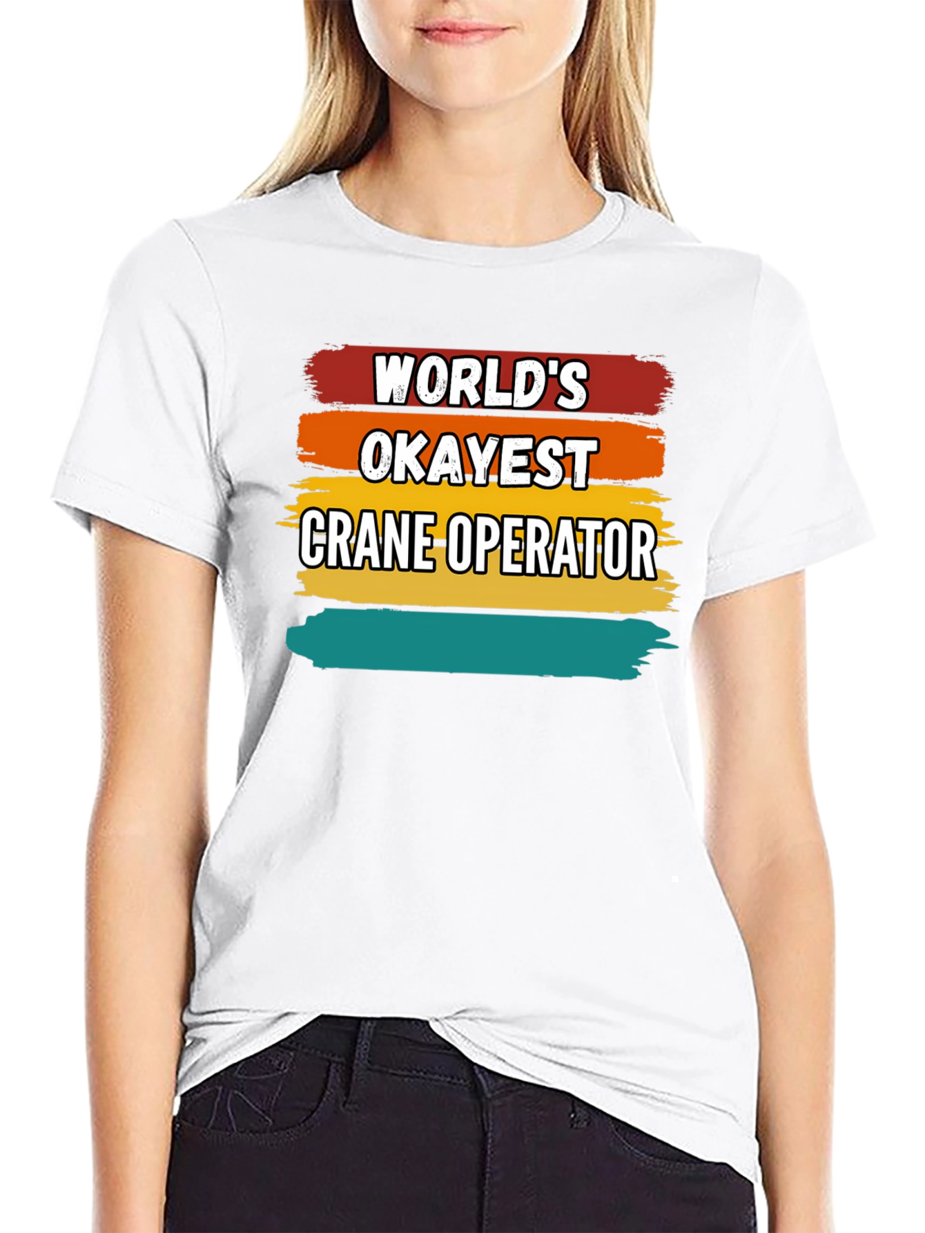 Worlds Okayest Crane Operator T-Shirt