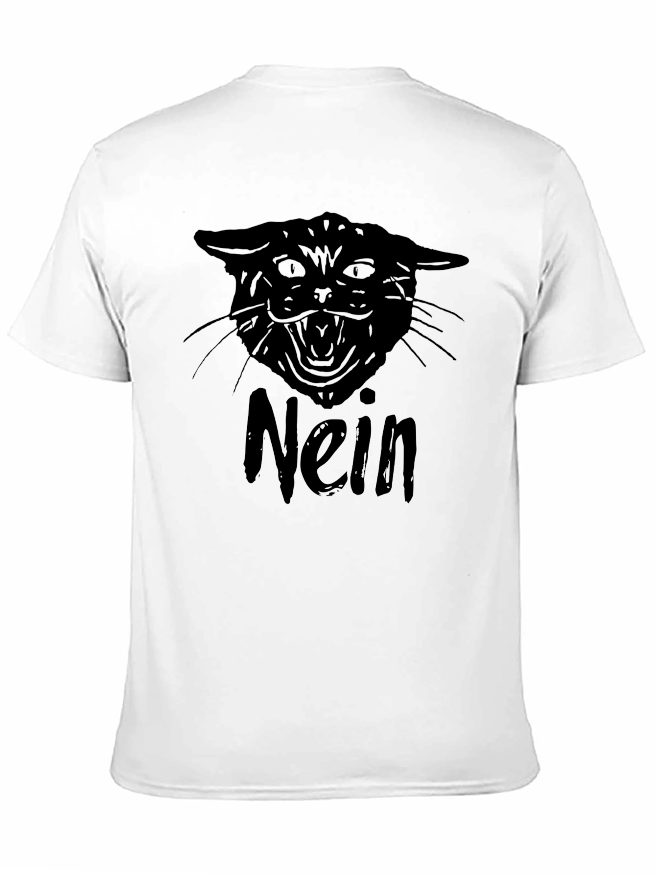 Nein Cat Graphic Tee - Black T-Shirt