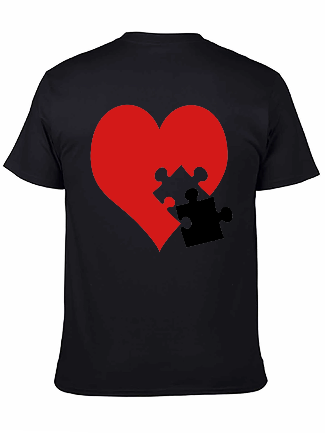 Heart Puzzle Piece Graphic Tee