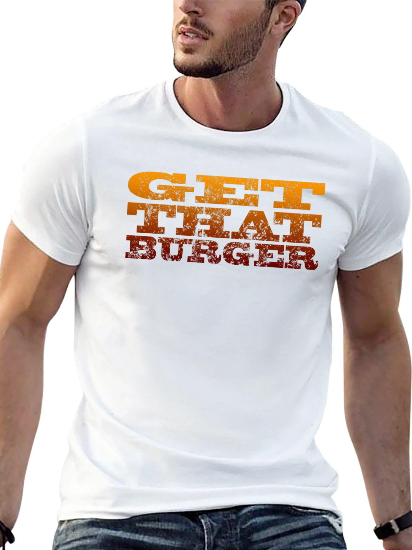 Get That Burger Mens Black Graphic Tee