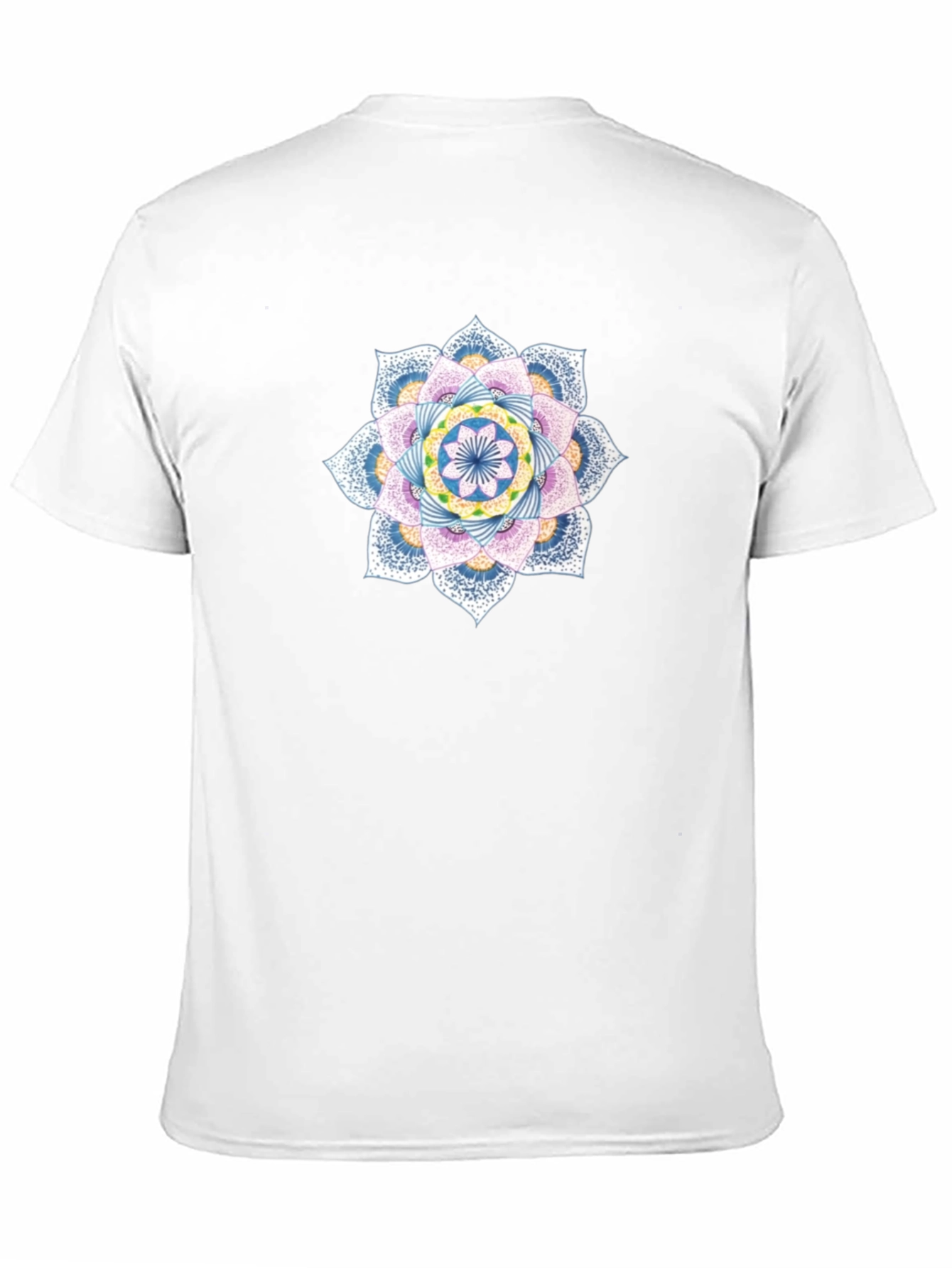 Mandala Graphic Tee - Black Cotton Casual Comfort