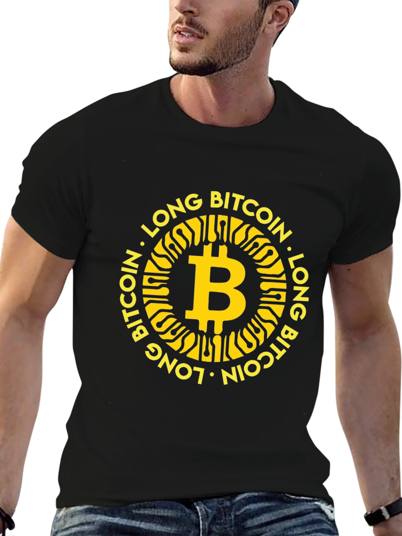 Long Bitcoin T-Shirt - Crypto Tee