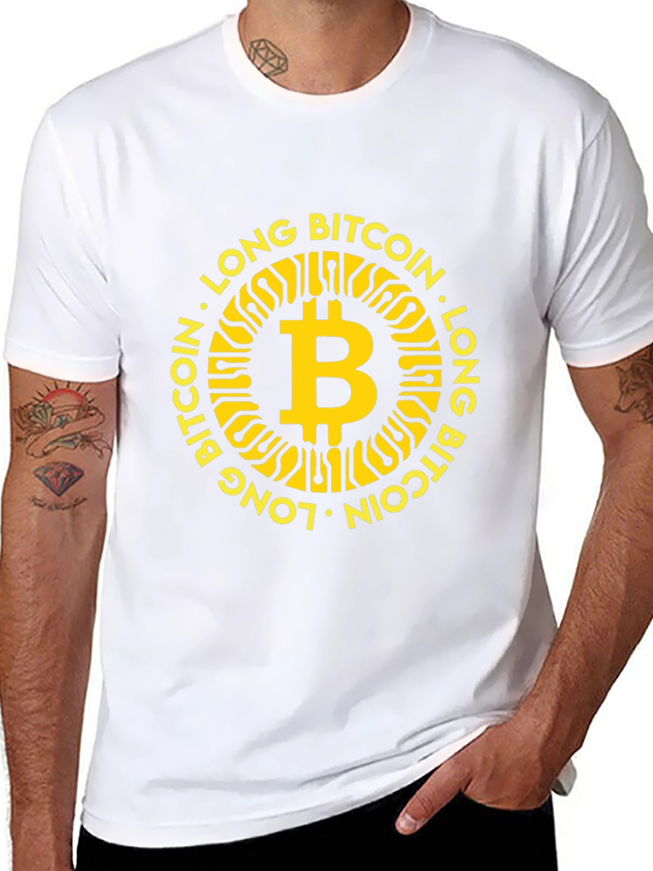 Long Bitcoin T-Shirt - Crypto Tee