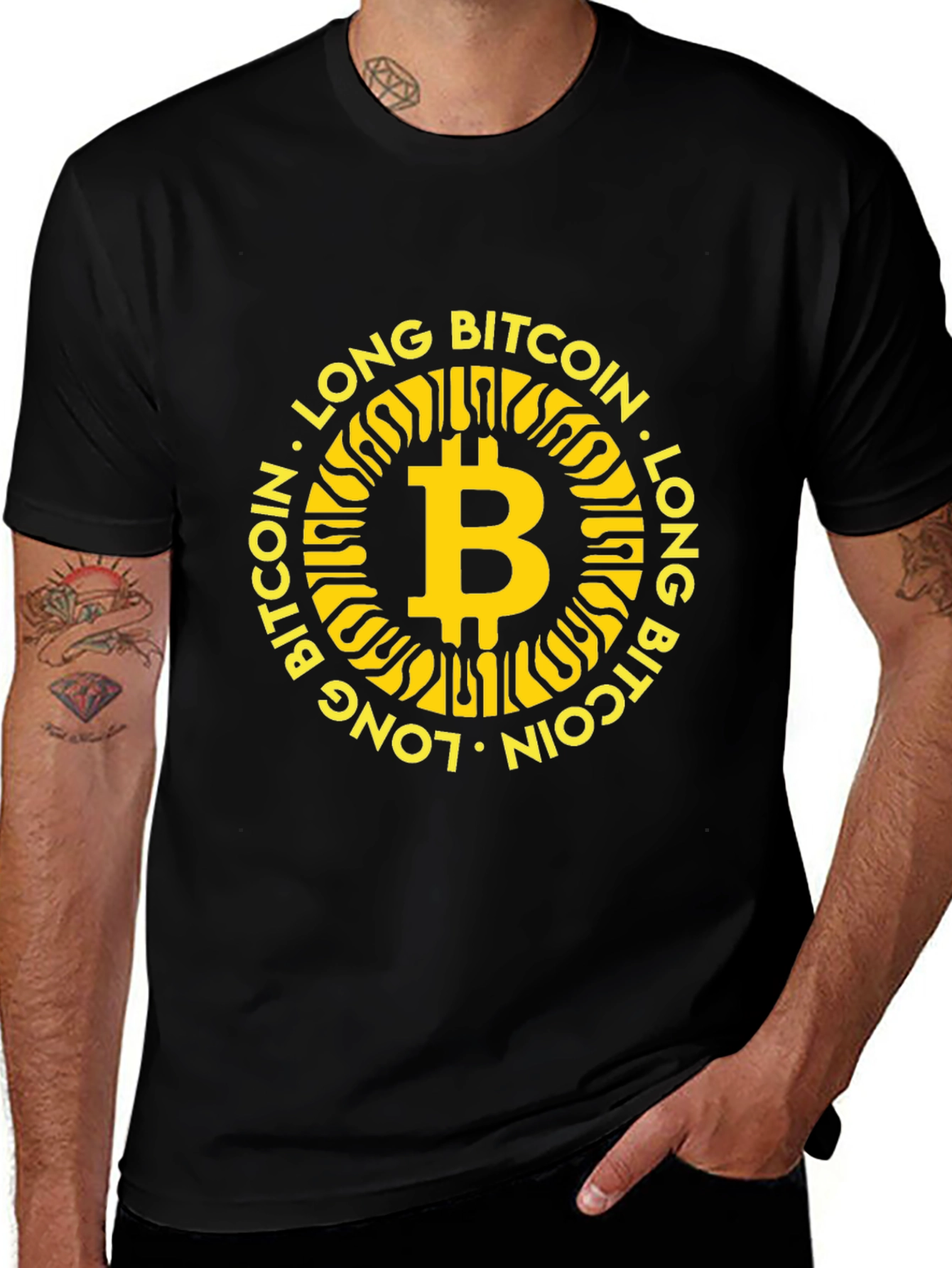 Long Bitcoin T-Shirt - Crypto Tee