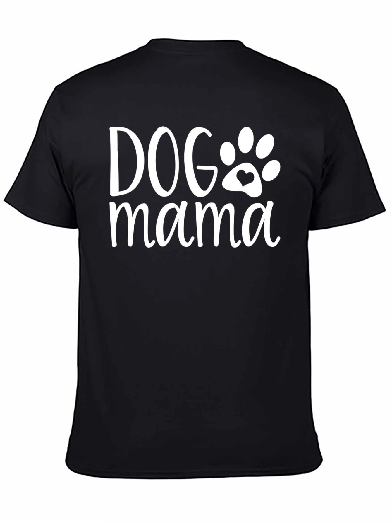 Dog Mama Graphic T-Shirt - Black