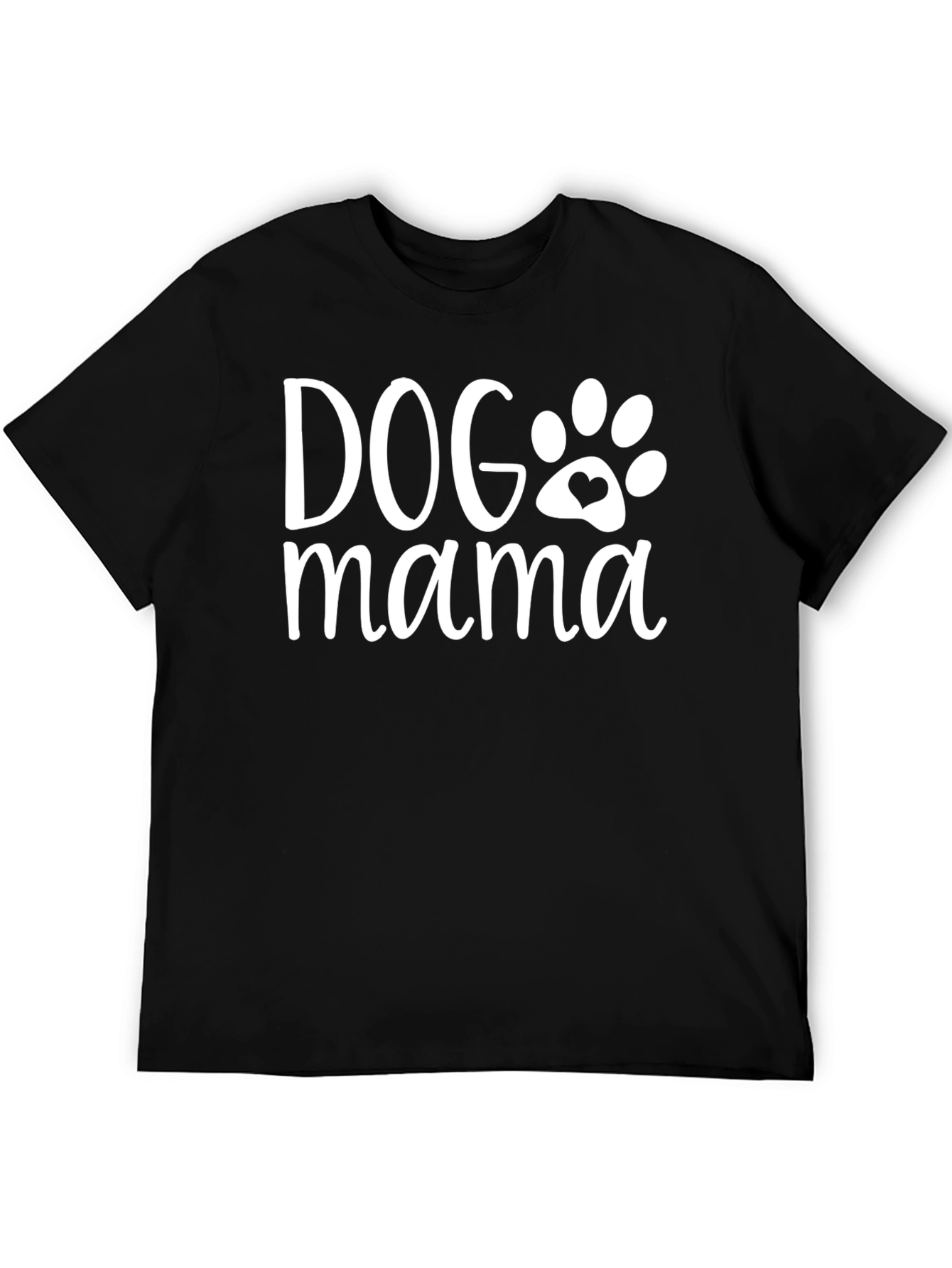 Dog Mama Graphic T-Shirt - Black