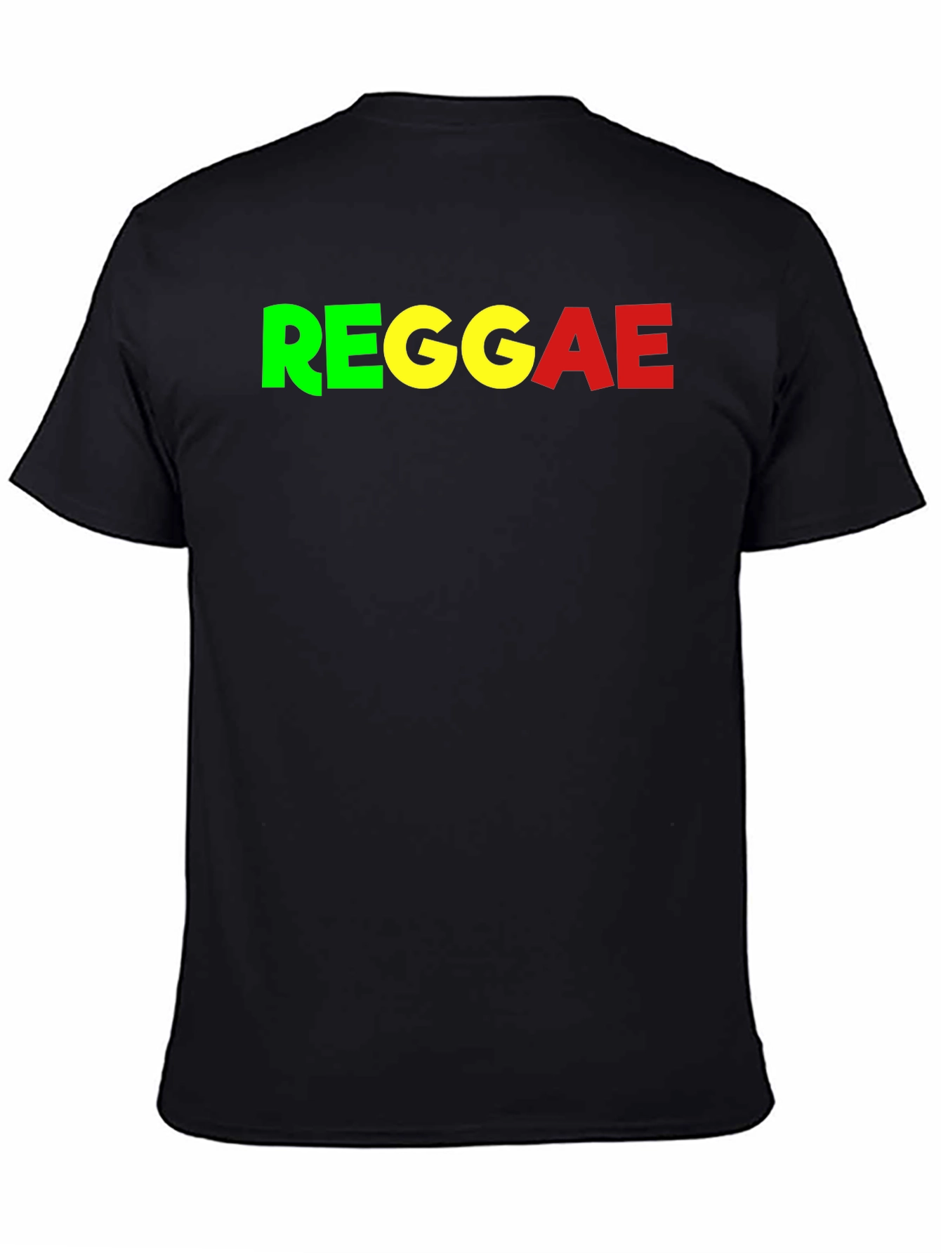 Reggae Graphic Tee - Black Cotton T-Shirt