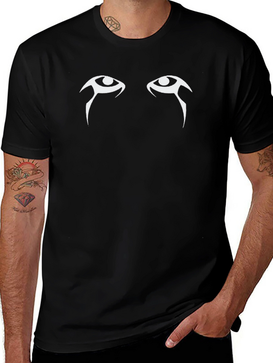Mystic Eyes Graphic Tee - Black Cotton T-Shirt