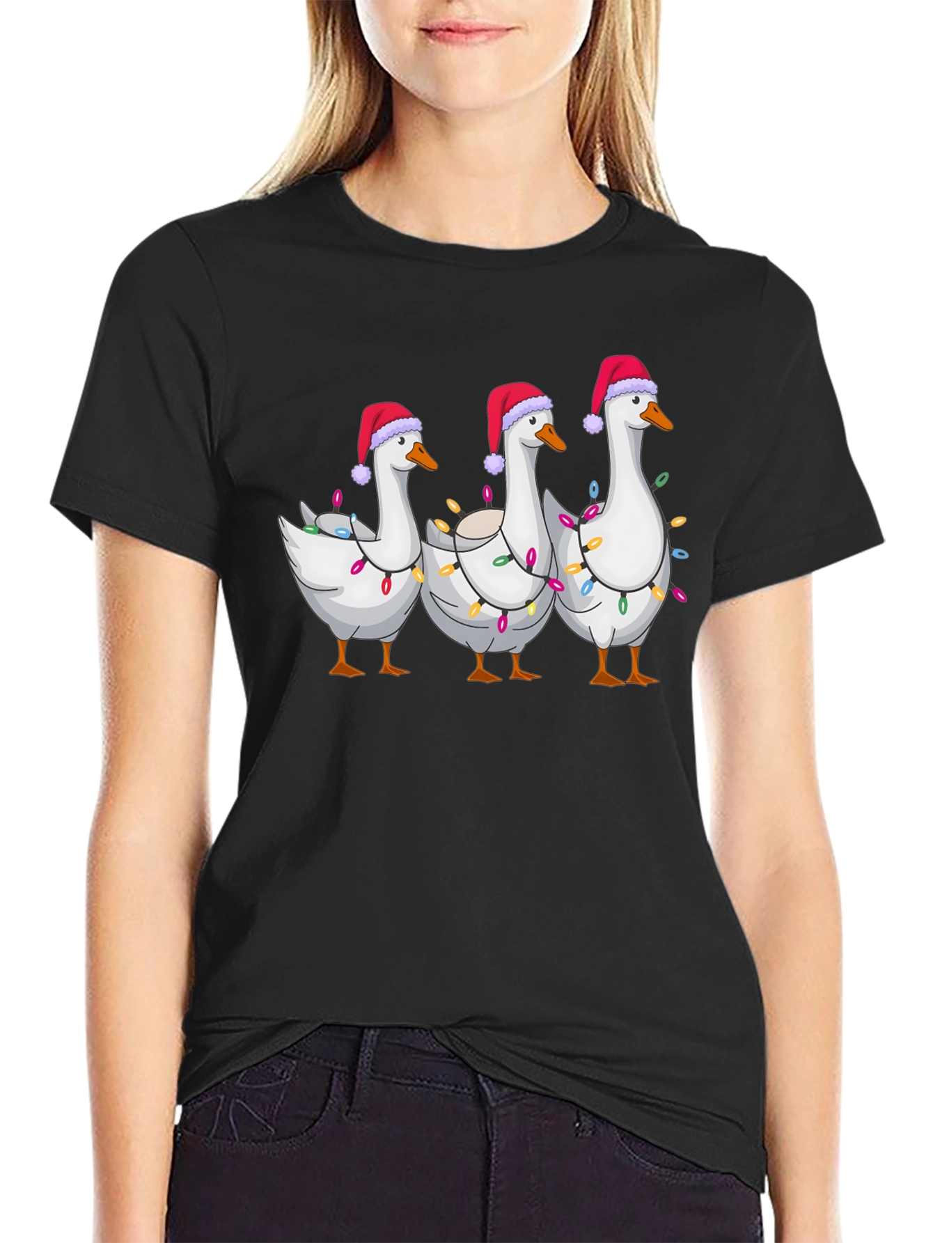 Festive Goose Christmas T-Shirt