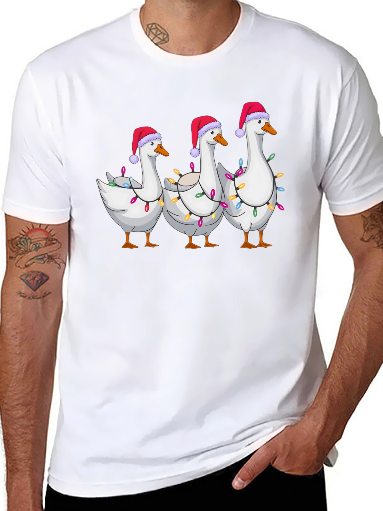 Festive Goose Christmas T-Shirt
