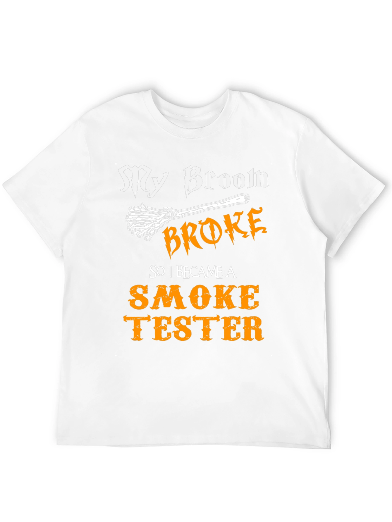 Funny Witch Broomstick Smoke Tester Graphic Tee
