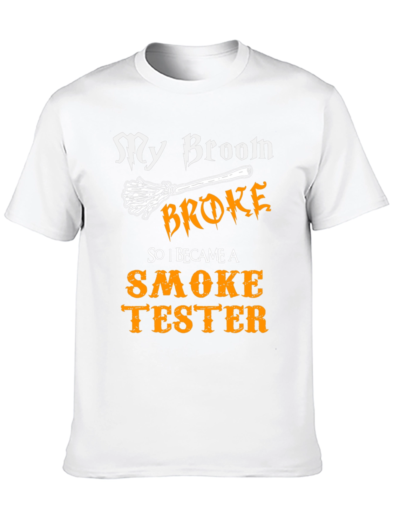 Funny Witch Broomstick Smoke Tester Graphic Tee