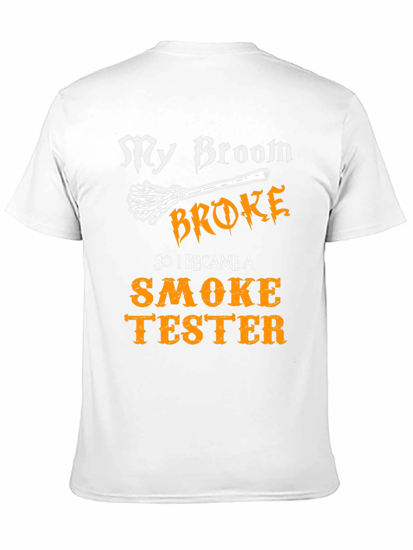 Funny Witch Broomstick Smoke Tester Graphic Tee