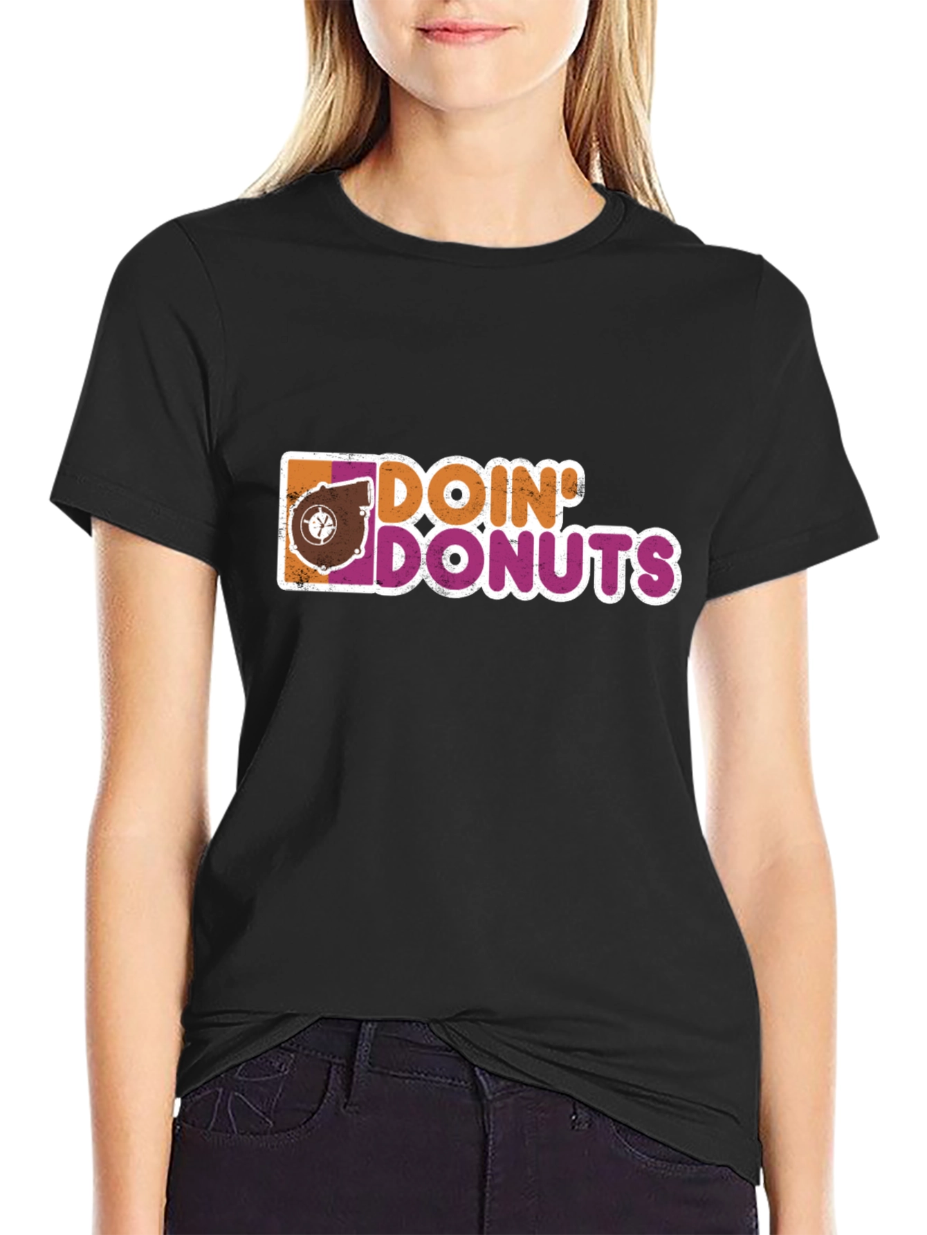 Doin Donuts Graphic Tee - Black